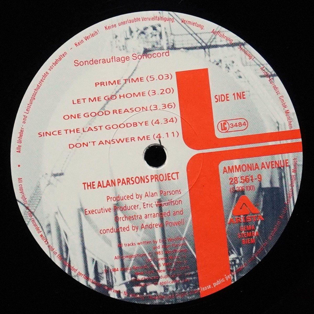 LP Alan Parsons Project — Ammonia Avenue (клубное издание) фото 3