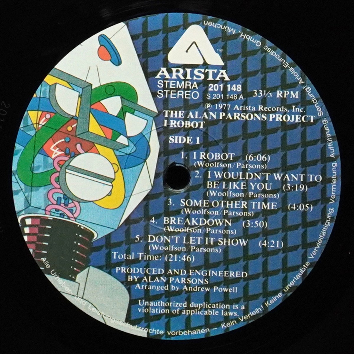 LP Alan Parsons Project — I Robot фото 2