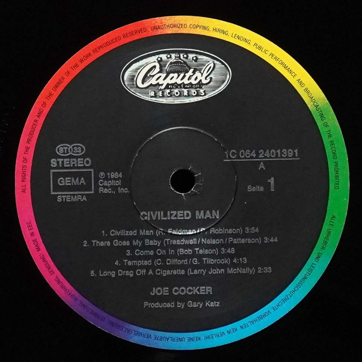 LP Joe Cocker — Civilized Man фото 2