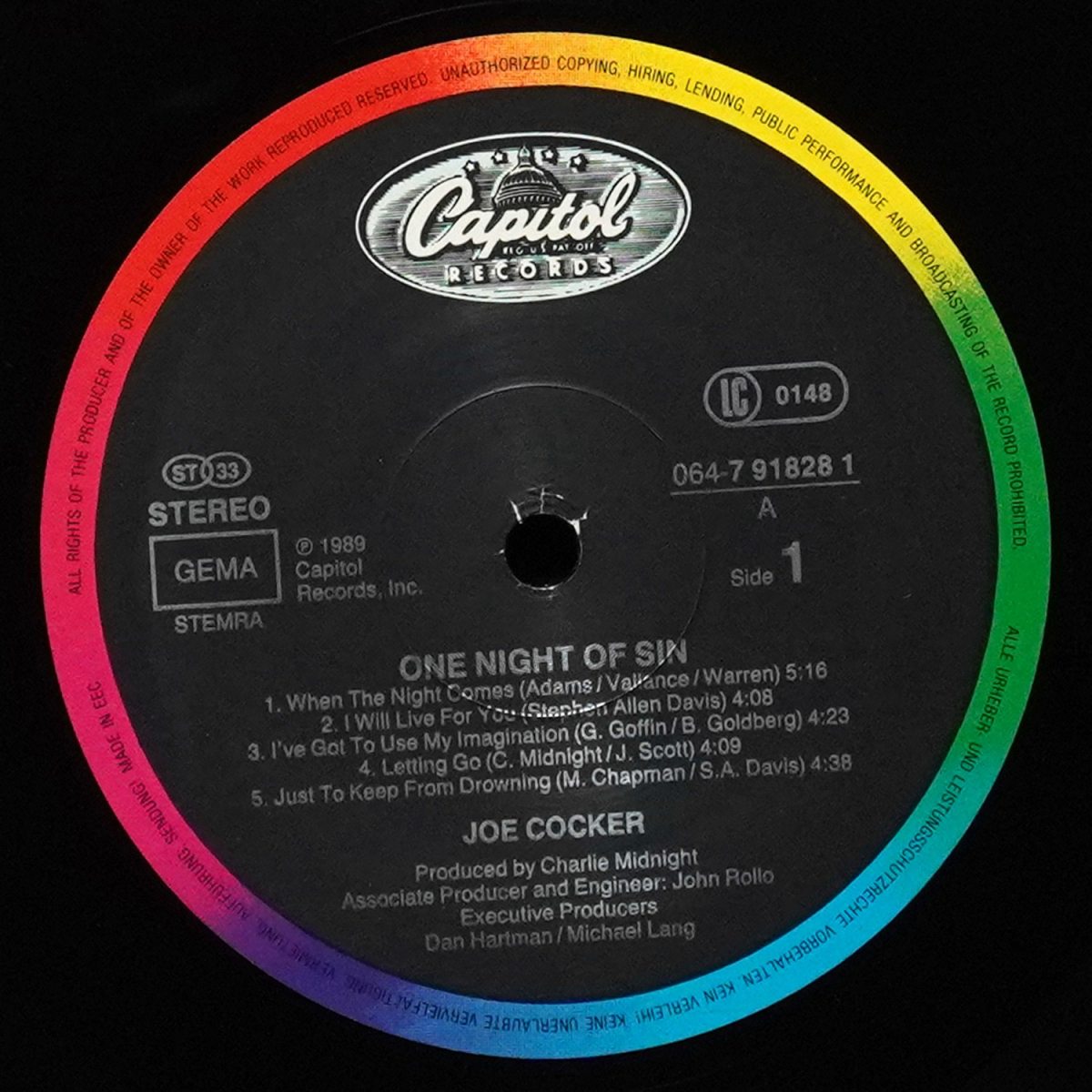 LP Joe Cocker — One Night Of Sin фото 2