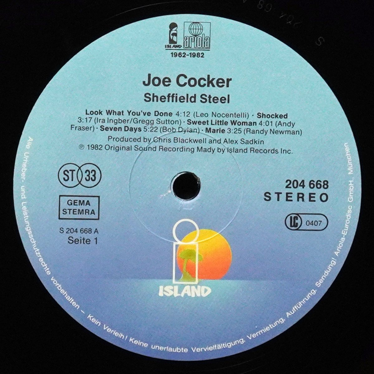 LP Joe Cocker — Sheffield Steel фото 2