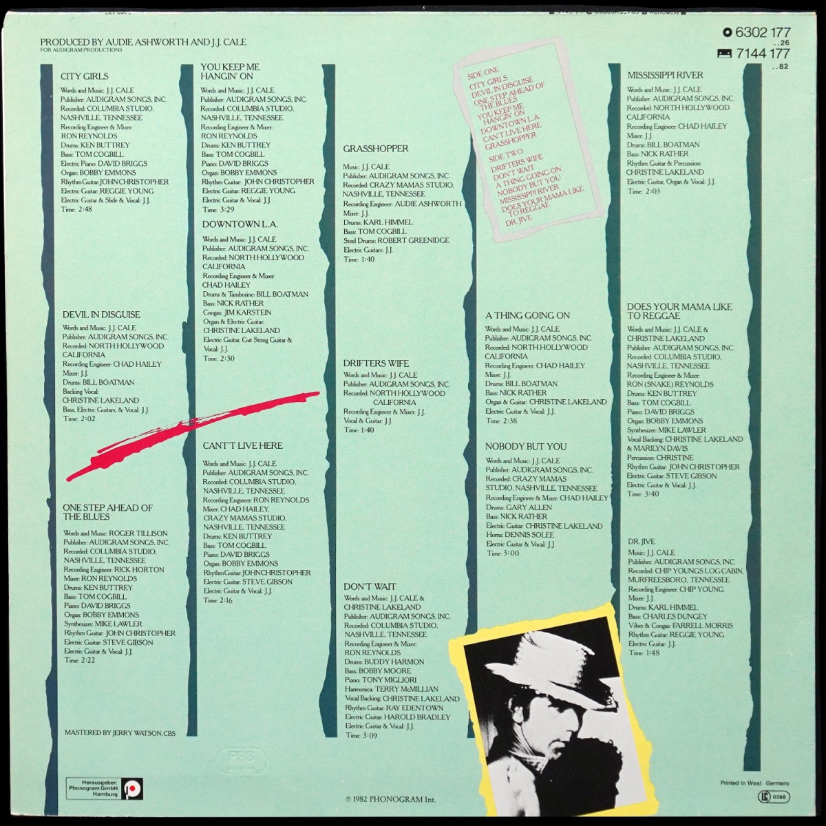 LP J.J. Cale — Grasshopper фото 2