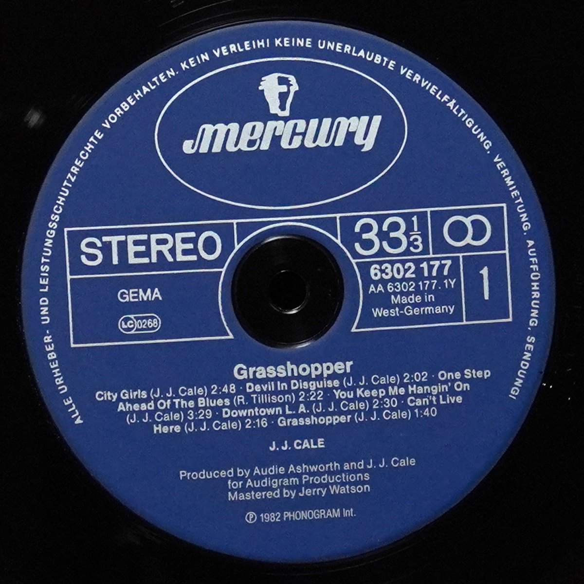 LP J.J. Cale — Grasshopper фото 3