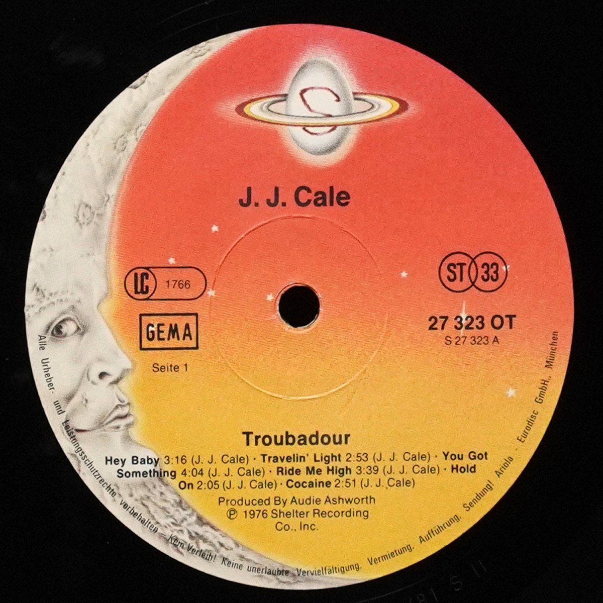 LP J.J. Cale — Troubadour фото 3