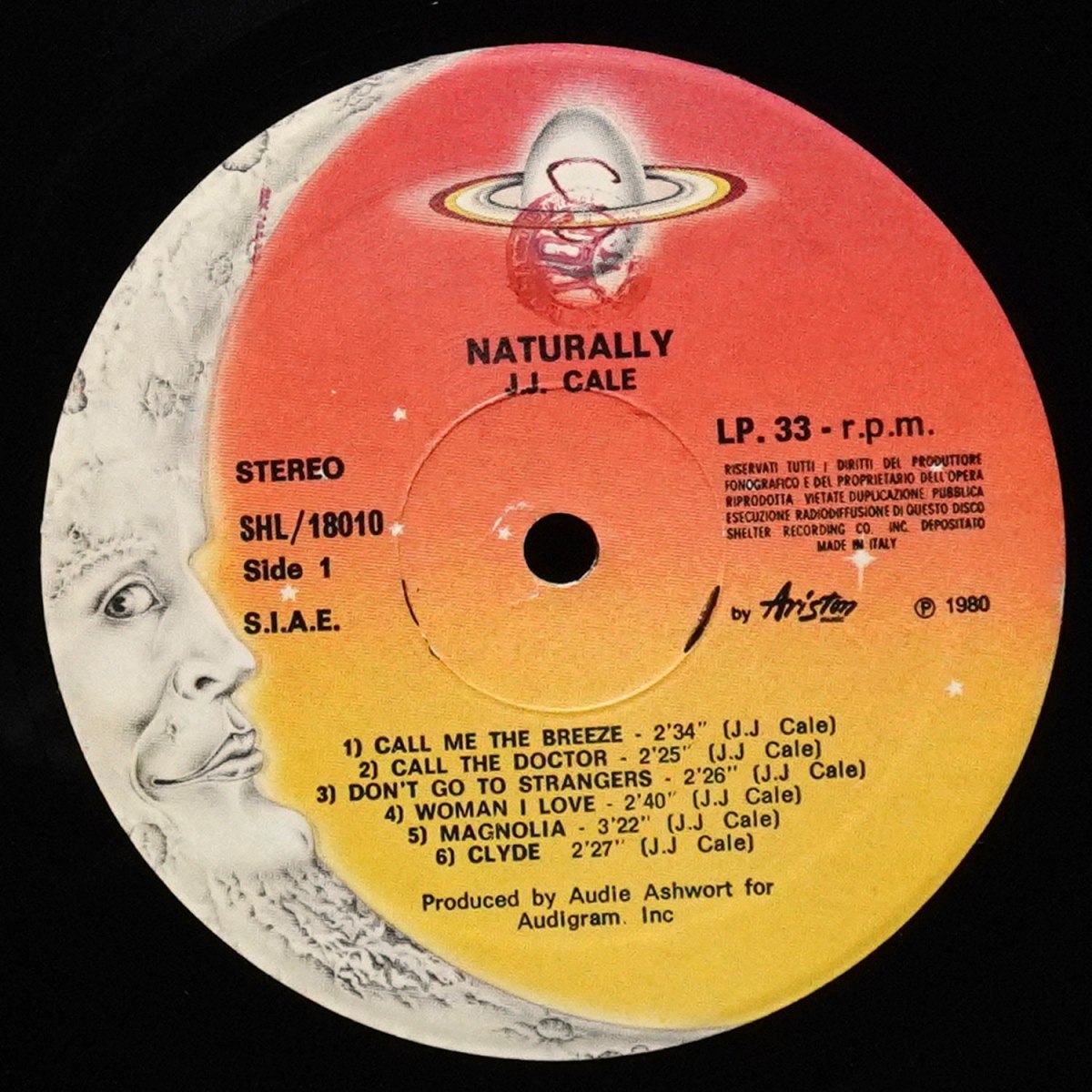 LP J.J. Cale — Naturally фото 2