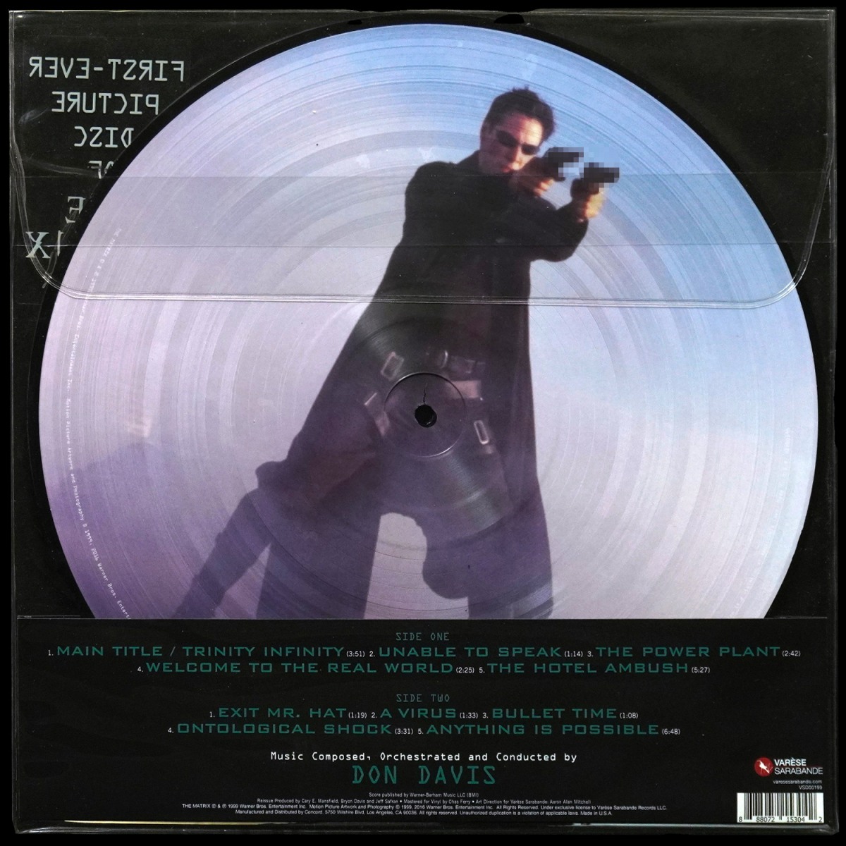 LP Don Davis — Matrix (Original Motion Picture Score) (picture disc (пикчер диск)) фото 2