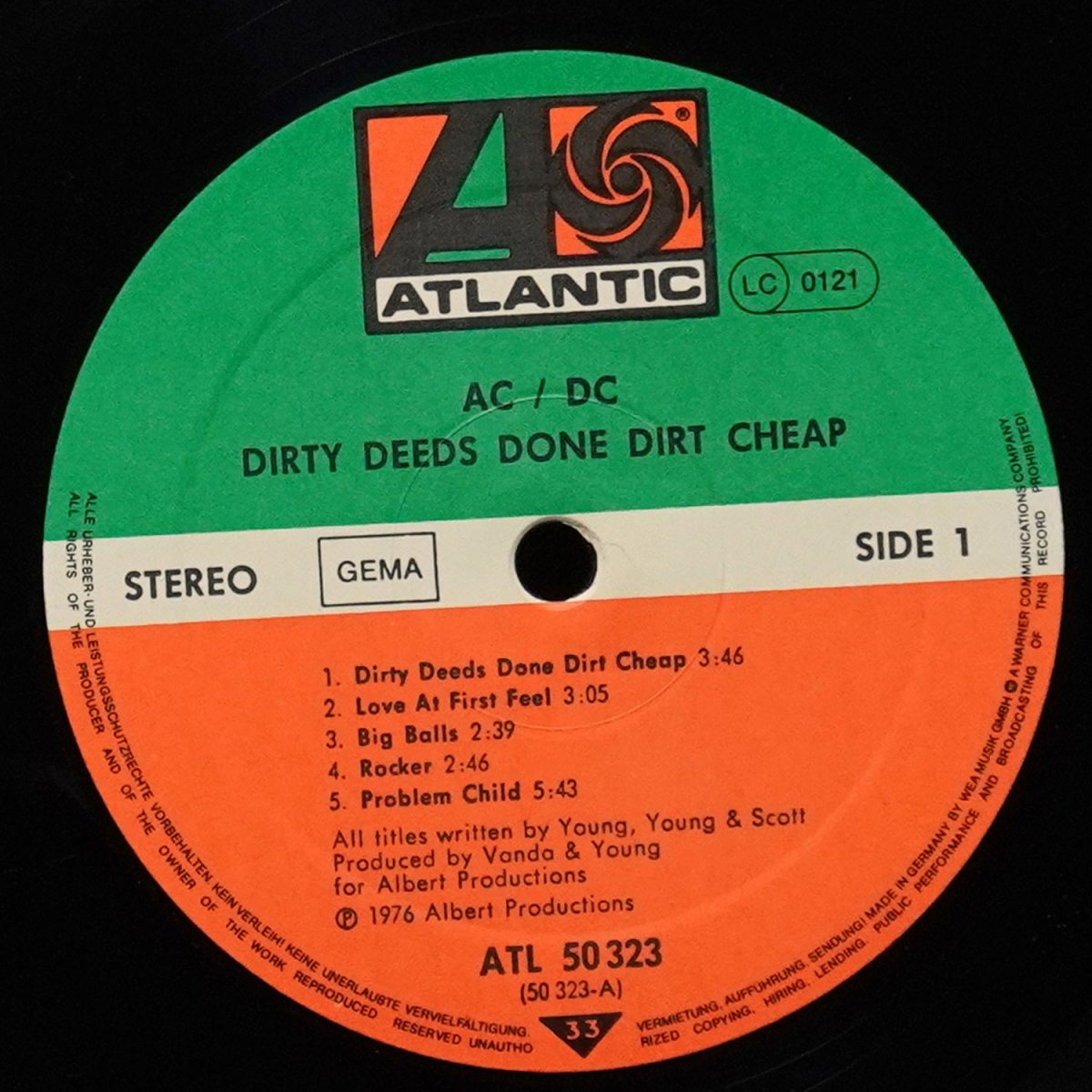 LP AC/DC — Dirty Deeds Done Dirt Cheap фото 3