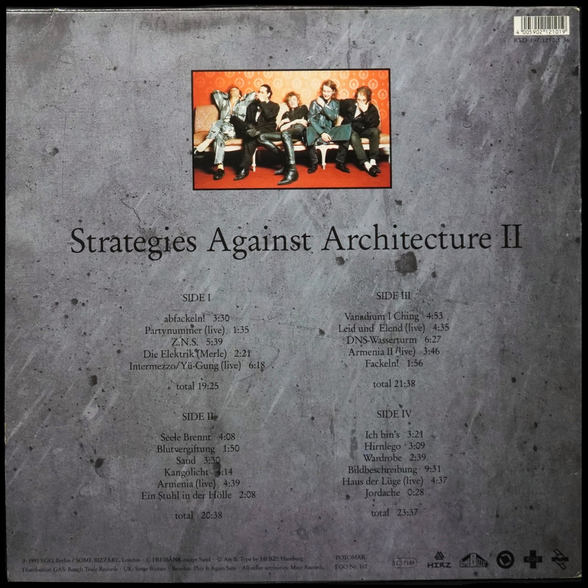 LP Einsturzende Neubauten — Strategies Against Architecture II (2LP, + буклет) фото 2