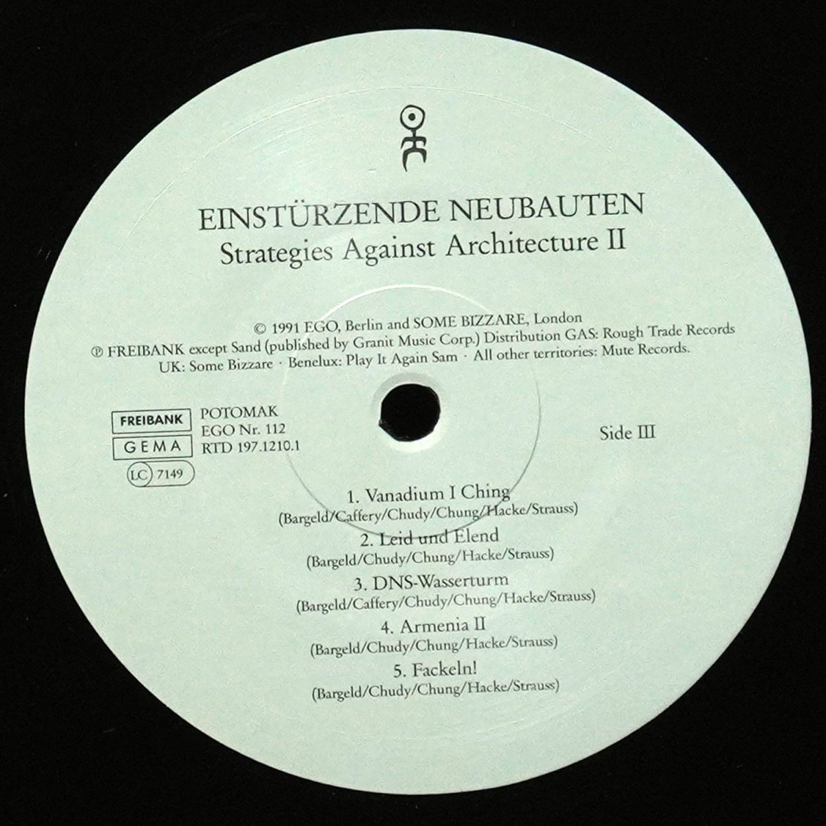 LP Einsturzende Neubauten — Strategies Against Architecture II (2LP, + буклет) фото 3