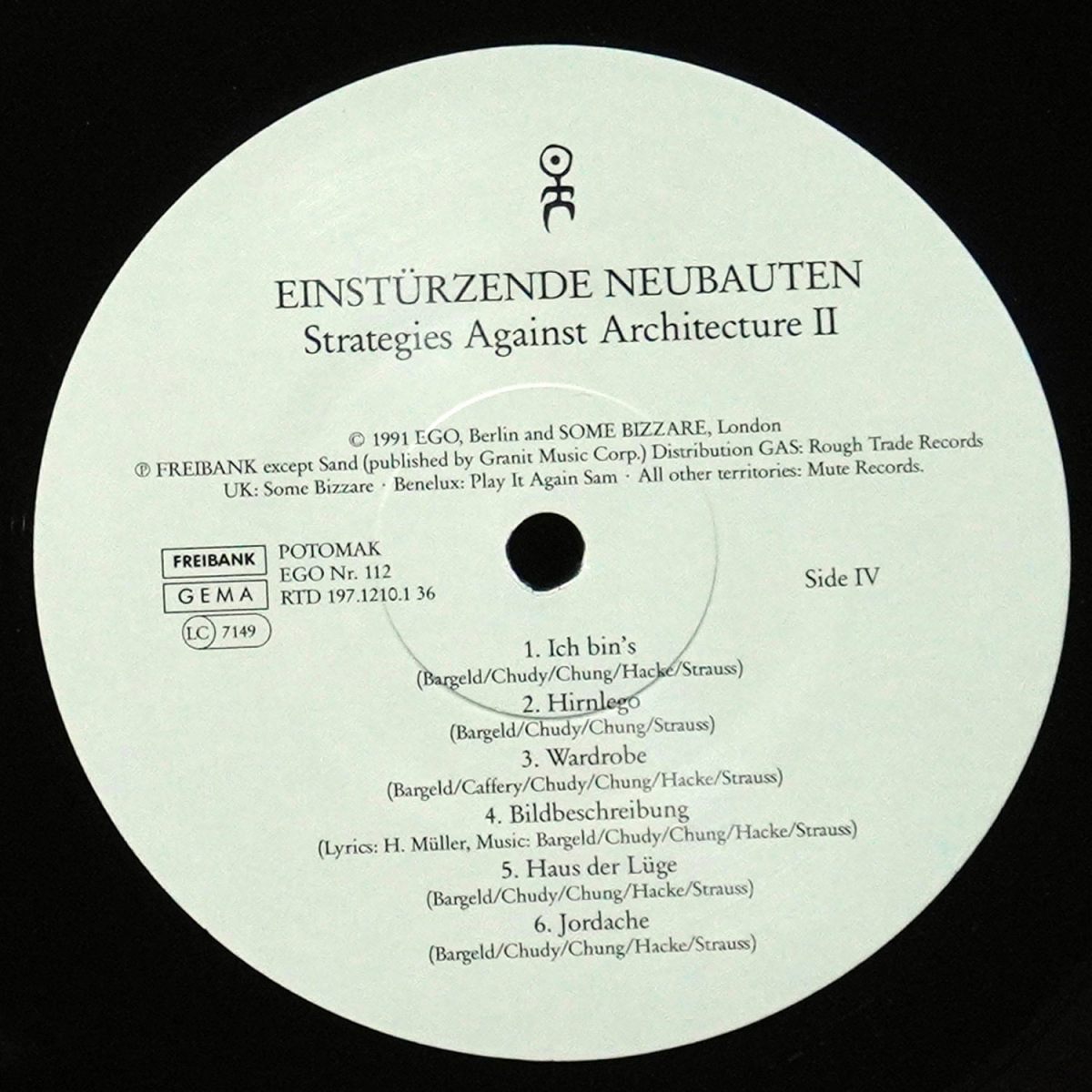 LP Einsturzende Neubauten — Strategies Against Architecture II (2LP, + буклет) фото 4