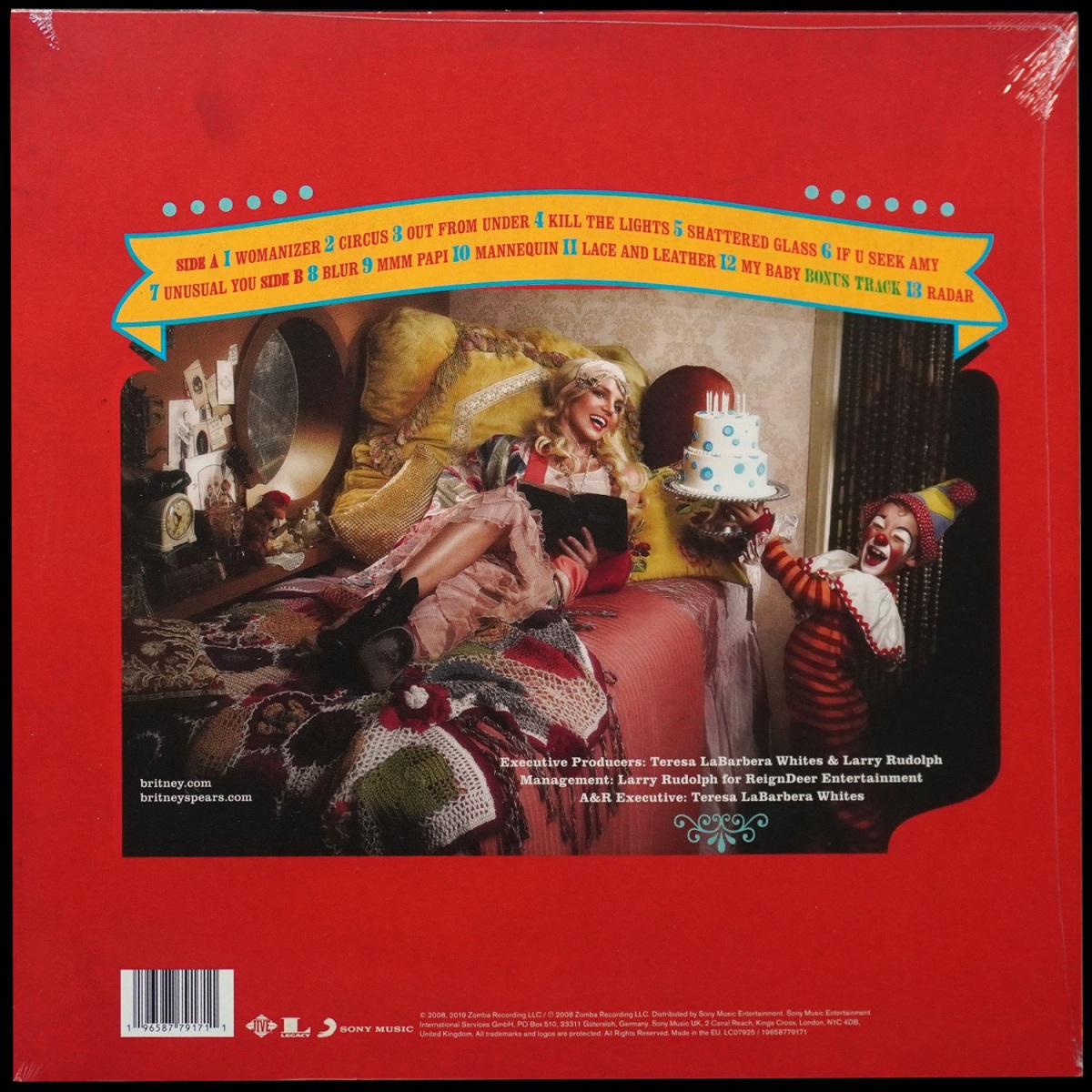 LP Britney Spears — Circus (цветной винил) фото 2