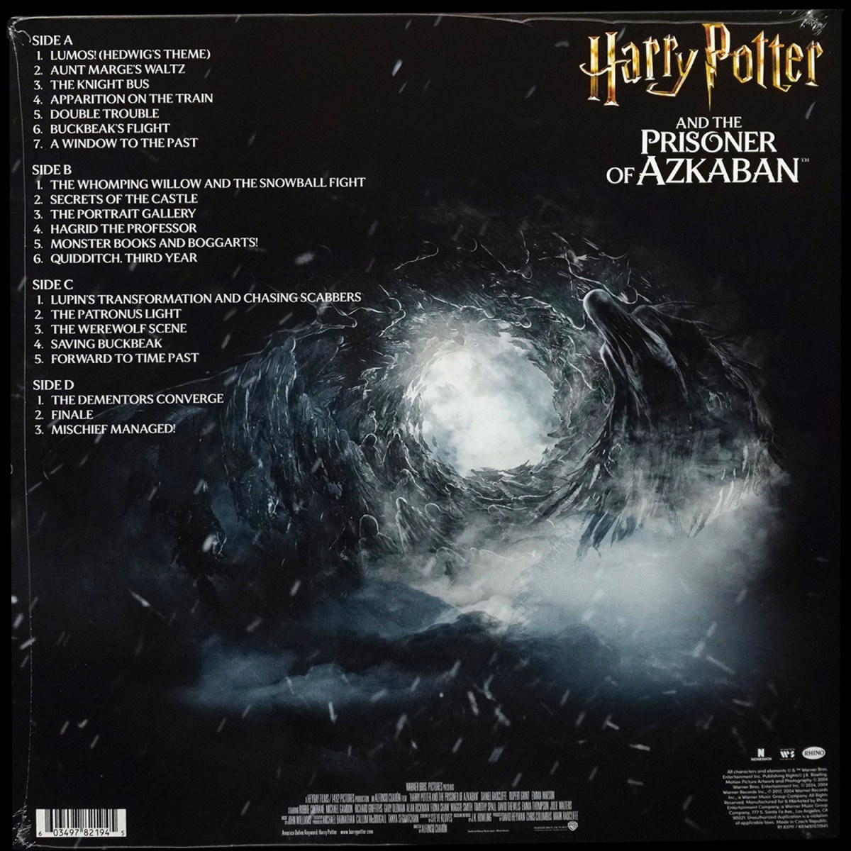 LP John Williams — Harry Potter And The Prisoner Of Azkaban (Original Motion Picture Soundtrack) (2LP) фото 2