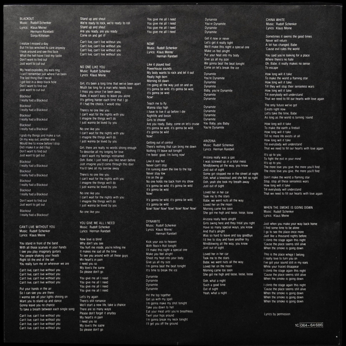 LP Scorpions — Blackout фото 4