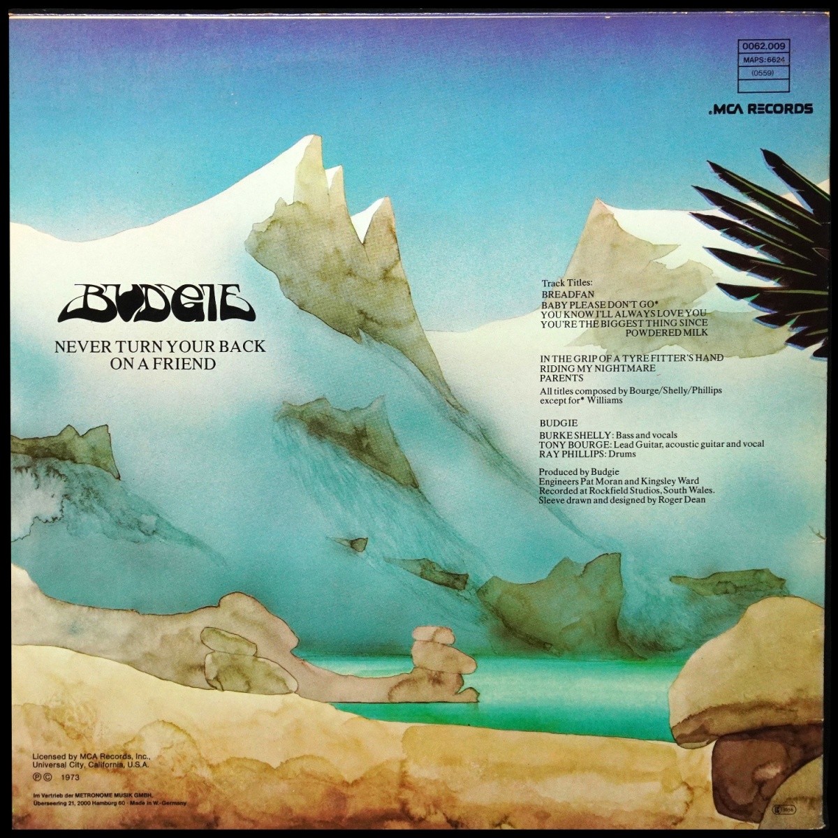 LP Budgie — Never Turn Your Back On A Friend фото 2