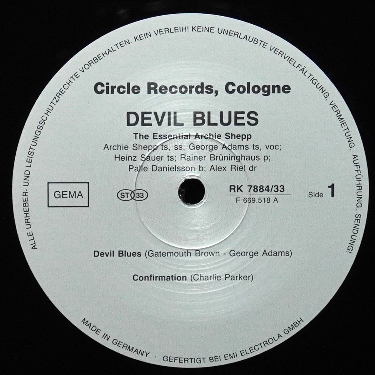 LP Archie Shepp — Devil Blues фото 3