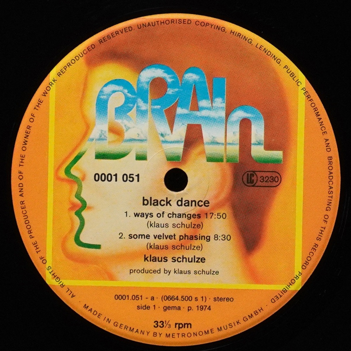 LP Klaus Schulze — Black Dance фото 3