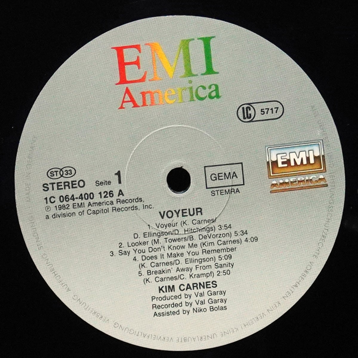 LP Kim Carnes — Voyeur фото 2