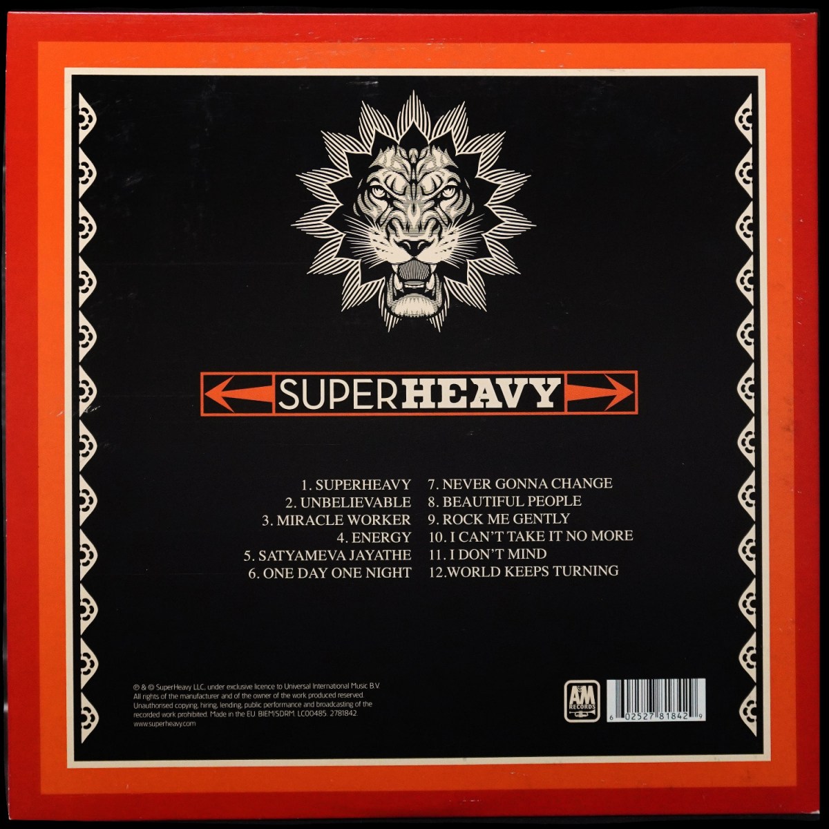LP SuperHeavy — SuperHeavy фото 2