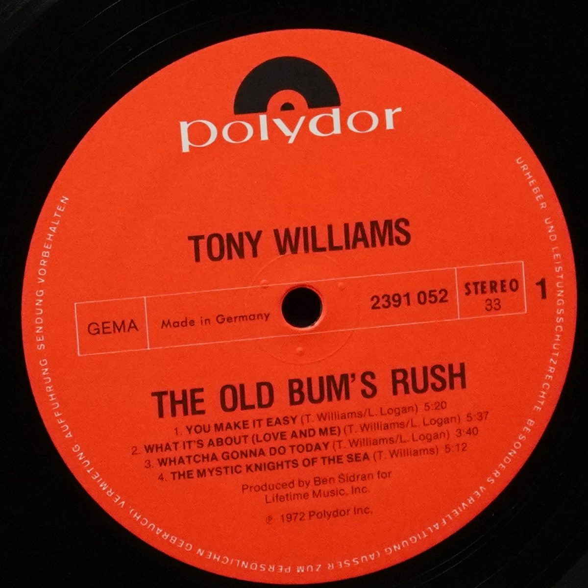 LP Tony Williams — Old Bum's Rush фото 3
