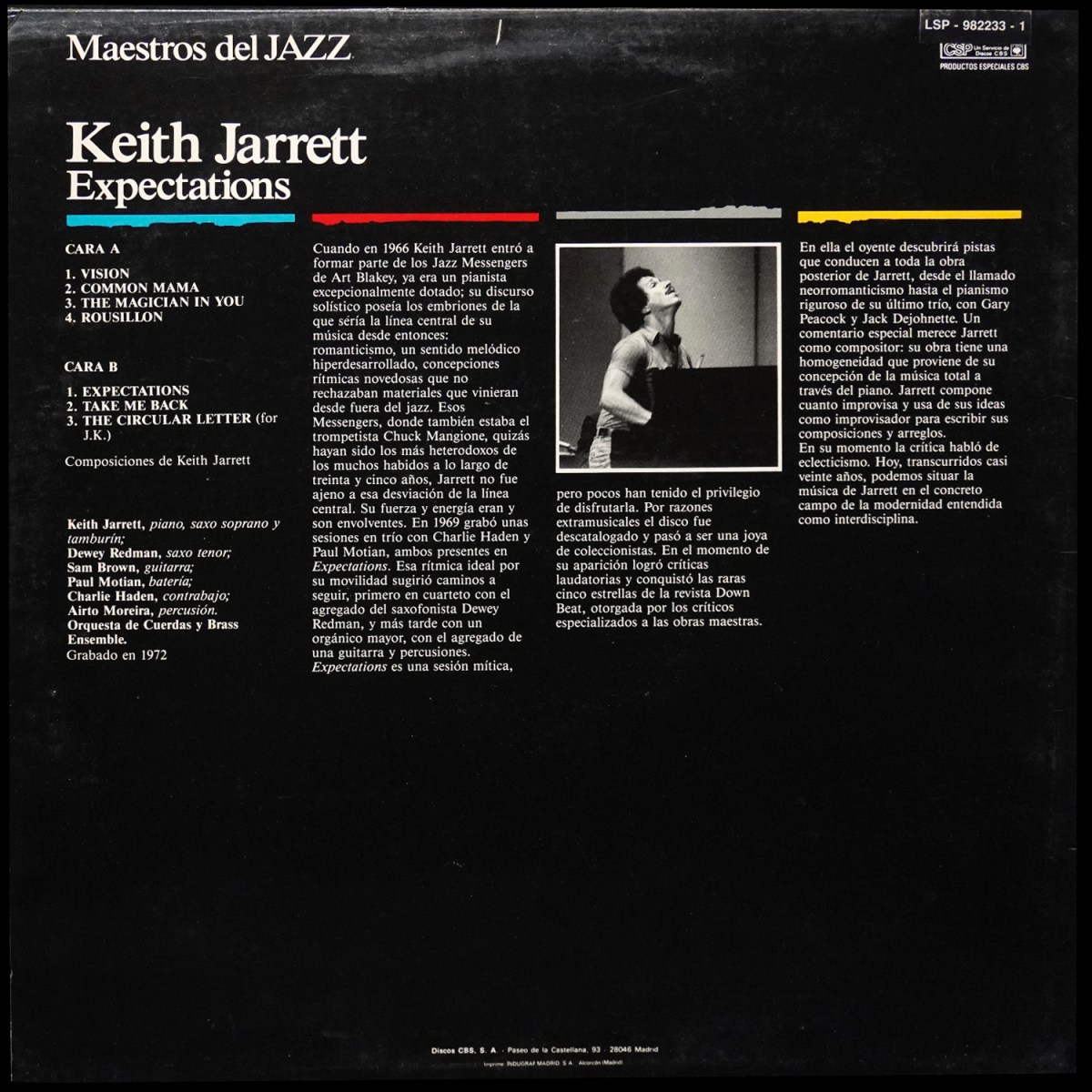 LP Keith Jarrett — Expectations фото 2