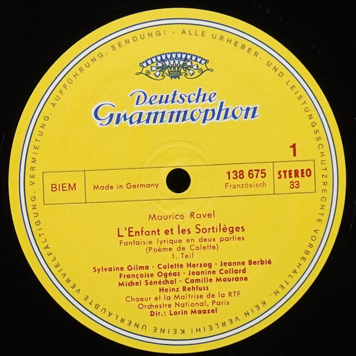 LP Lorin Maazel — Ravel: L’Enfant Et Les Sortileges фото 2