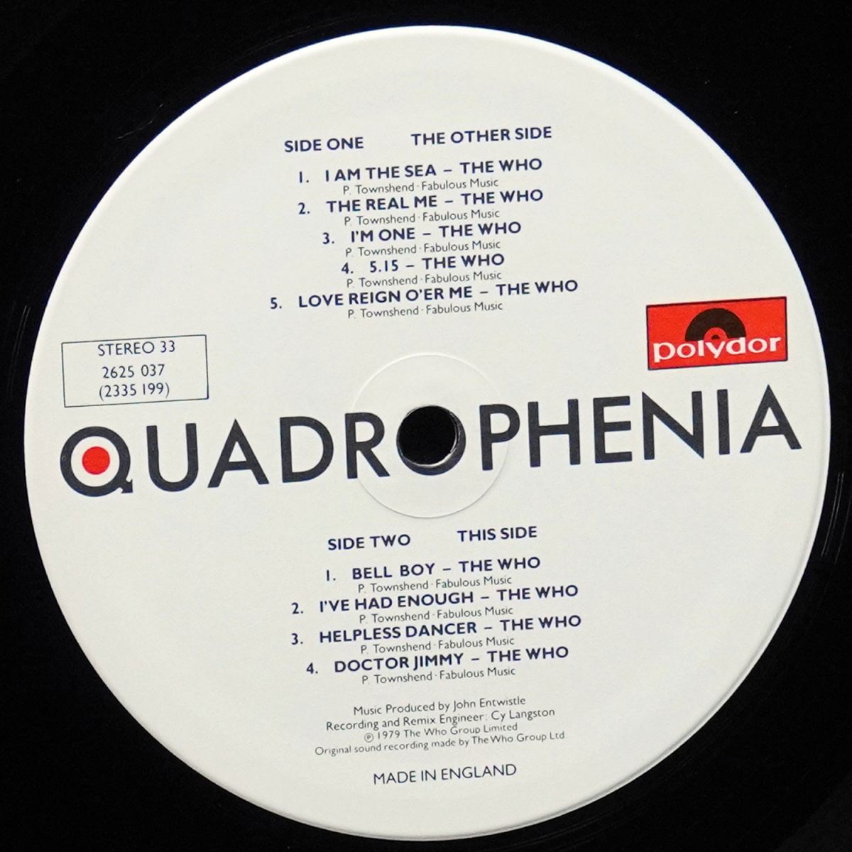 LP V/A — Quadrophenia (Music From The Soundtrack Of The Who Film) (2LP) фото 3