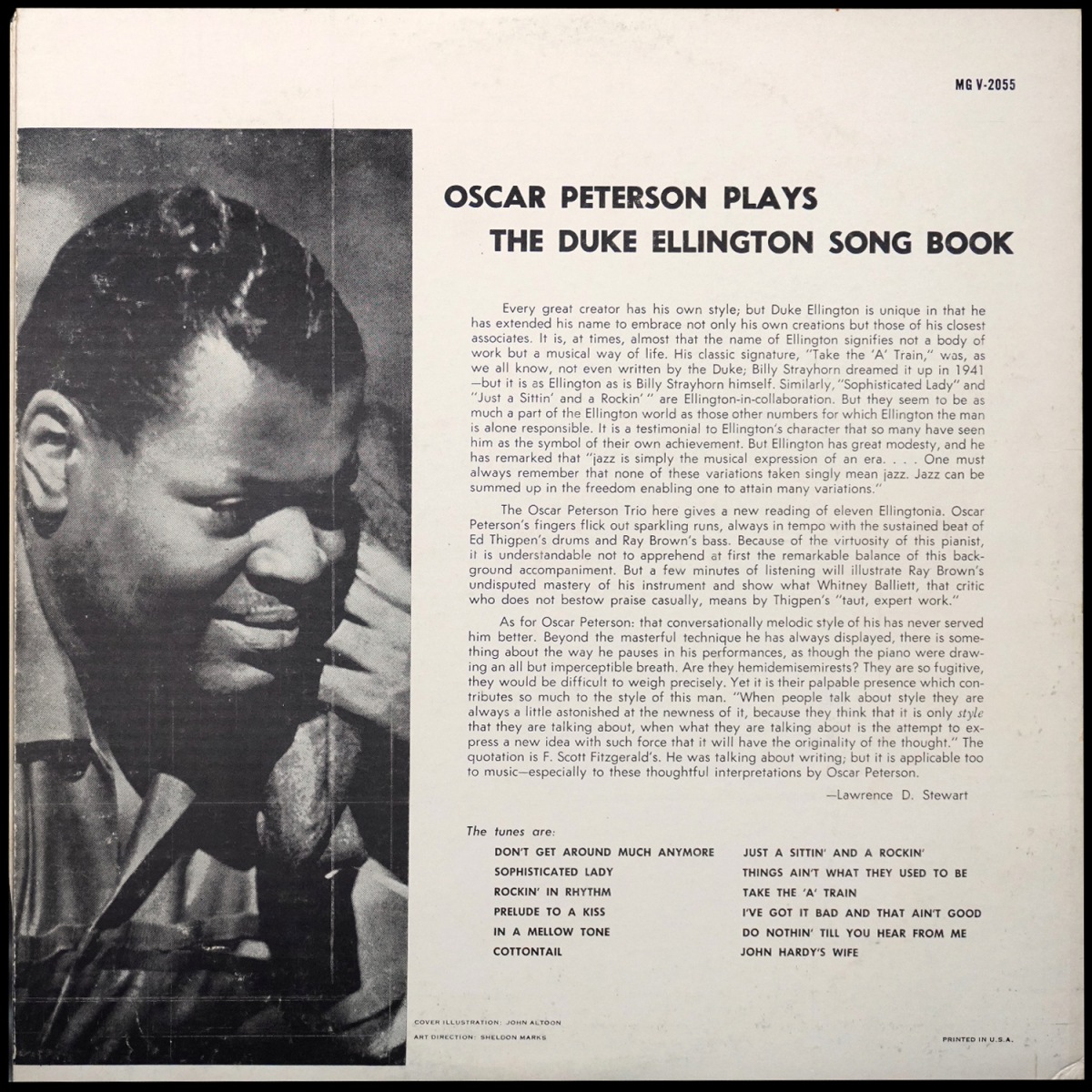 LP Oscar Peterson — Oscar Peterson Plays The Duke Ellington Song Book (моно) фото 2