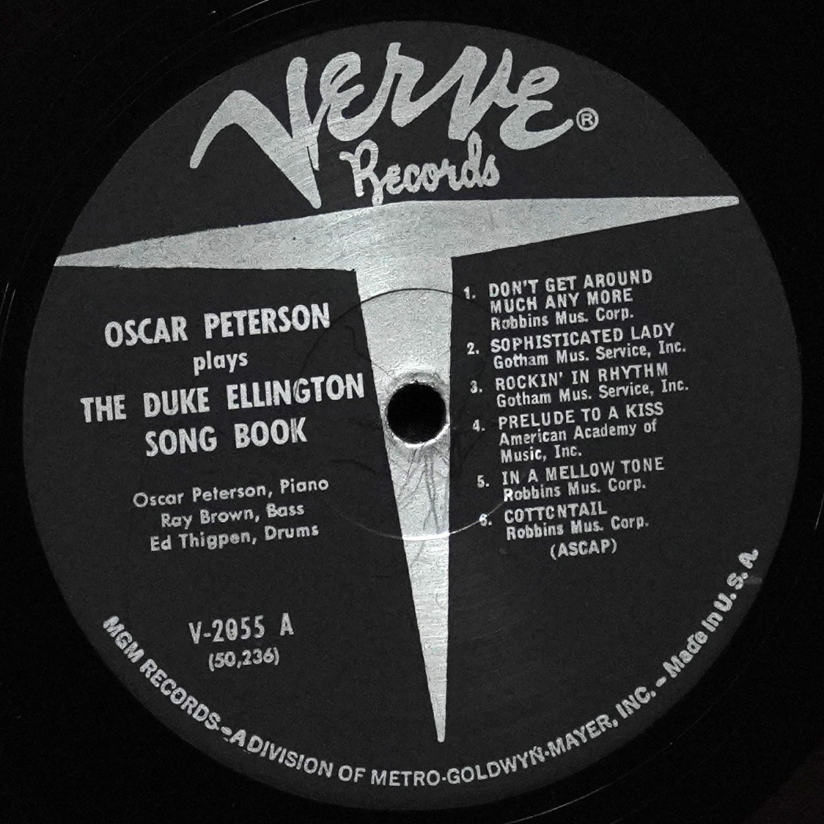 LP Oscar Peterson — Oscar Peterson Plays The Duke Ellington Song Book (моно) фото 3