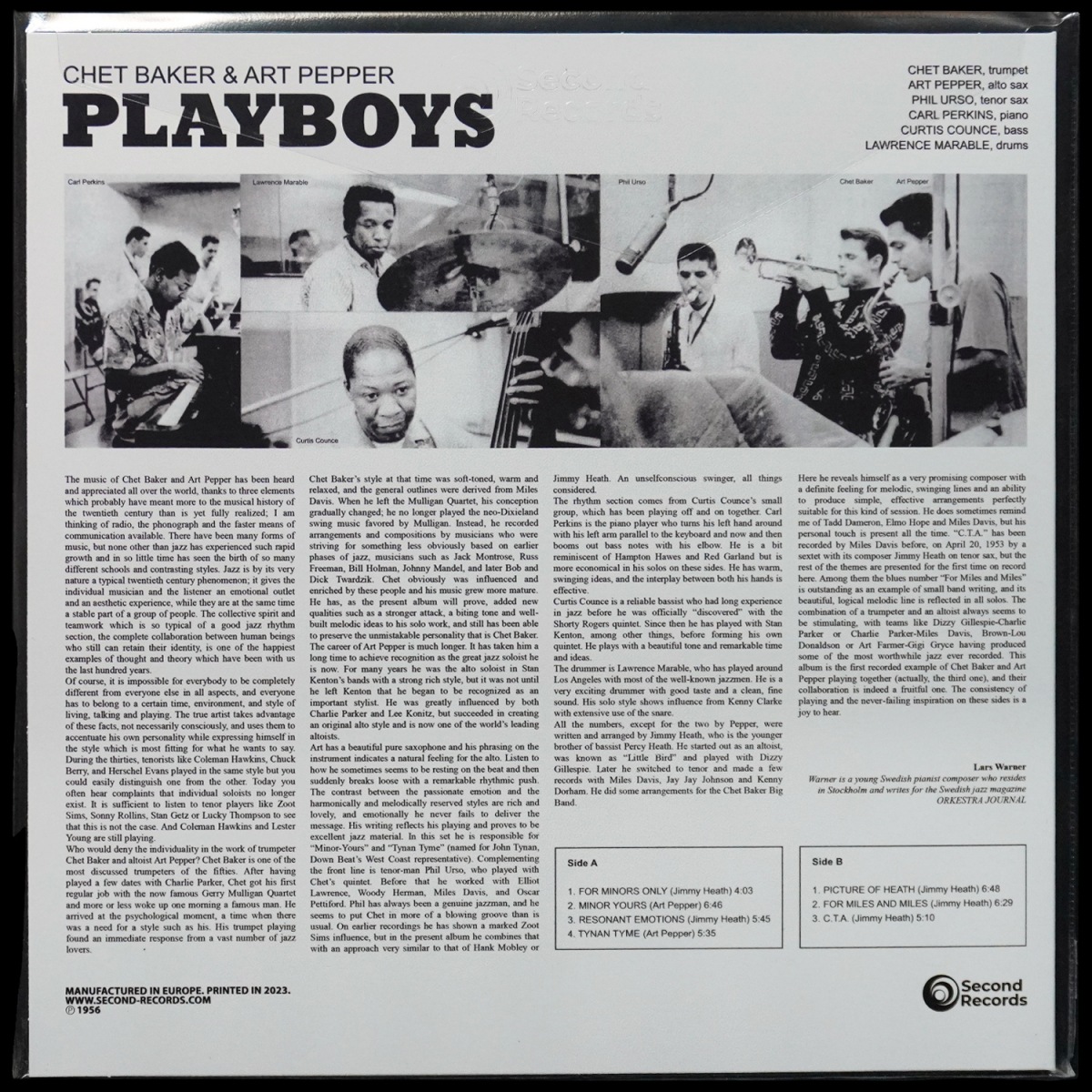 LP Chet Baker — Playboys (цветной винил) фото 2