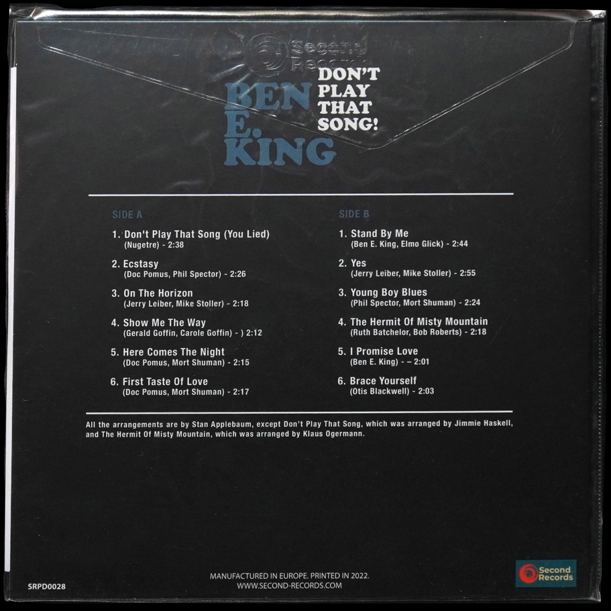 LP Ben E. King — Don't Play That Song! (цветной винил) фото 2