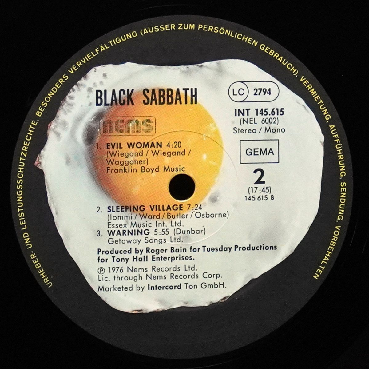 LP Black Sabbath — Black Sabbath фото 5