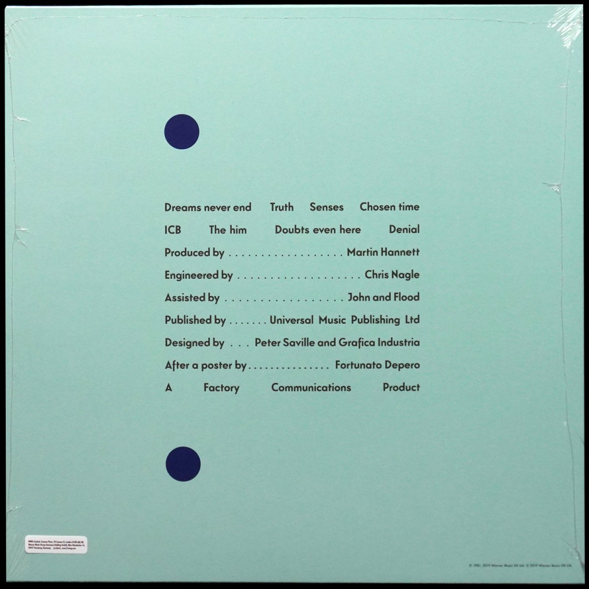 LP New Order — Movement фото 2