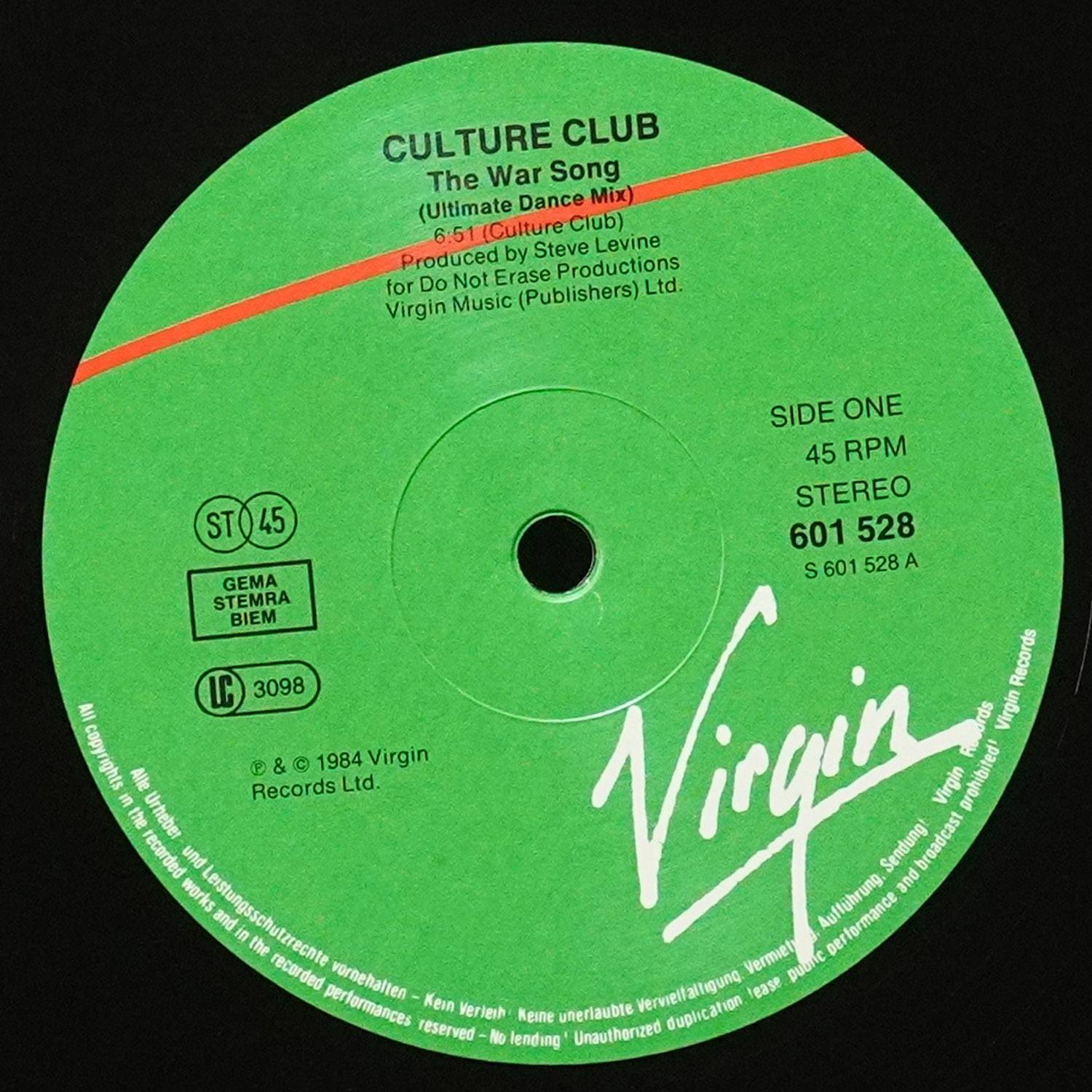 LP Culture Club — War Song (Ultimate Dance Mix) (макси сингл) фото 2
