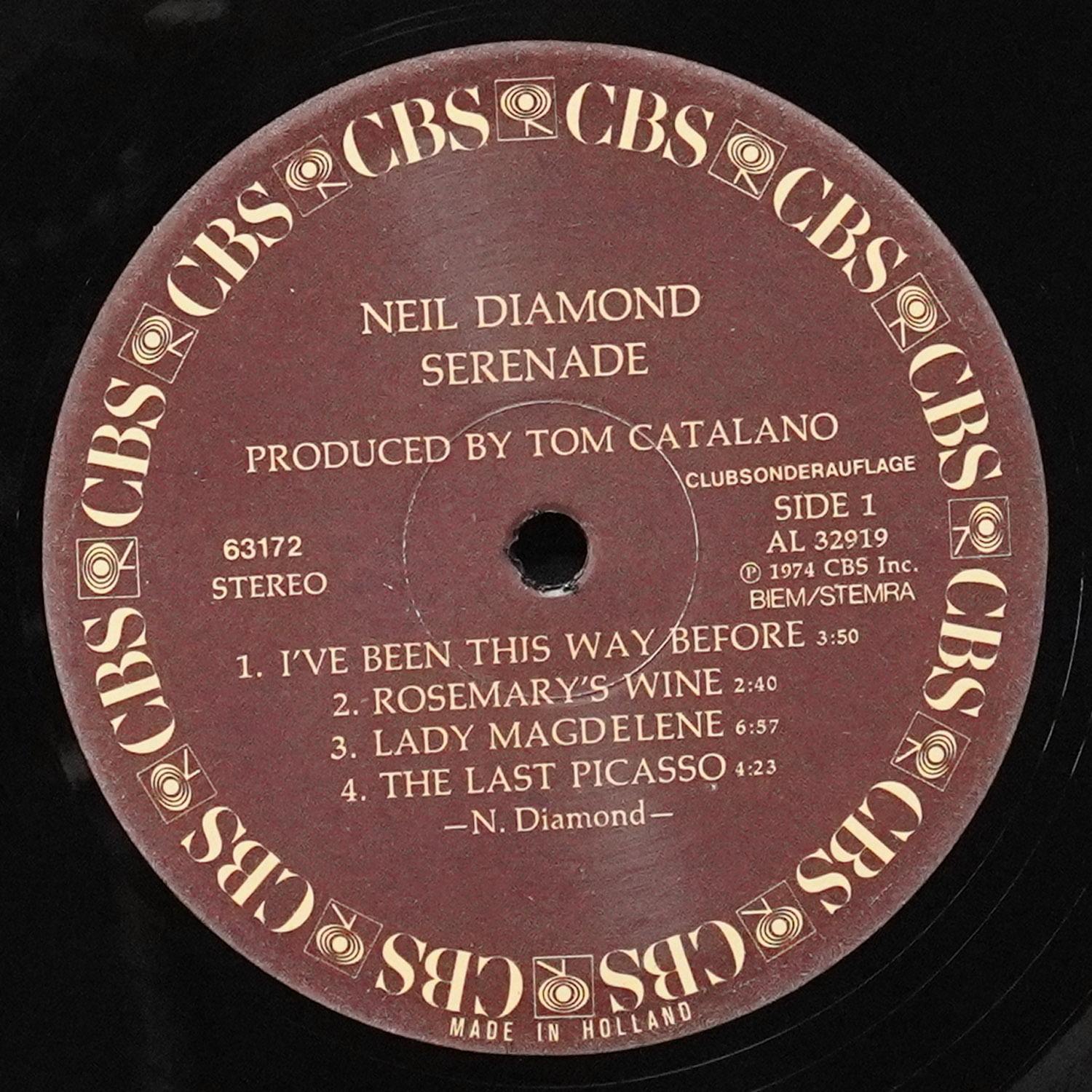 LP Neil Diamond — Serenade фото 2
