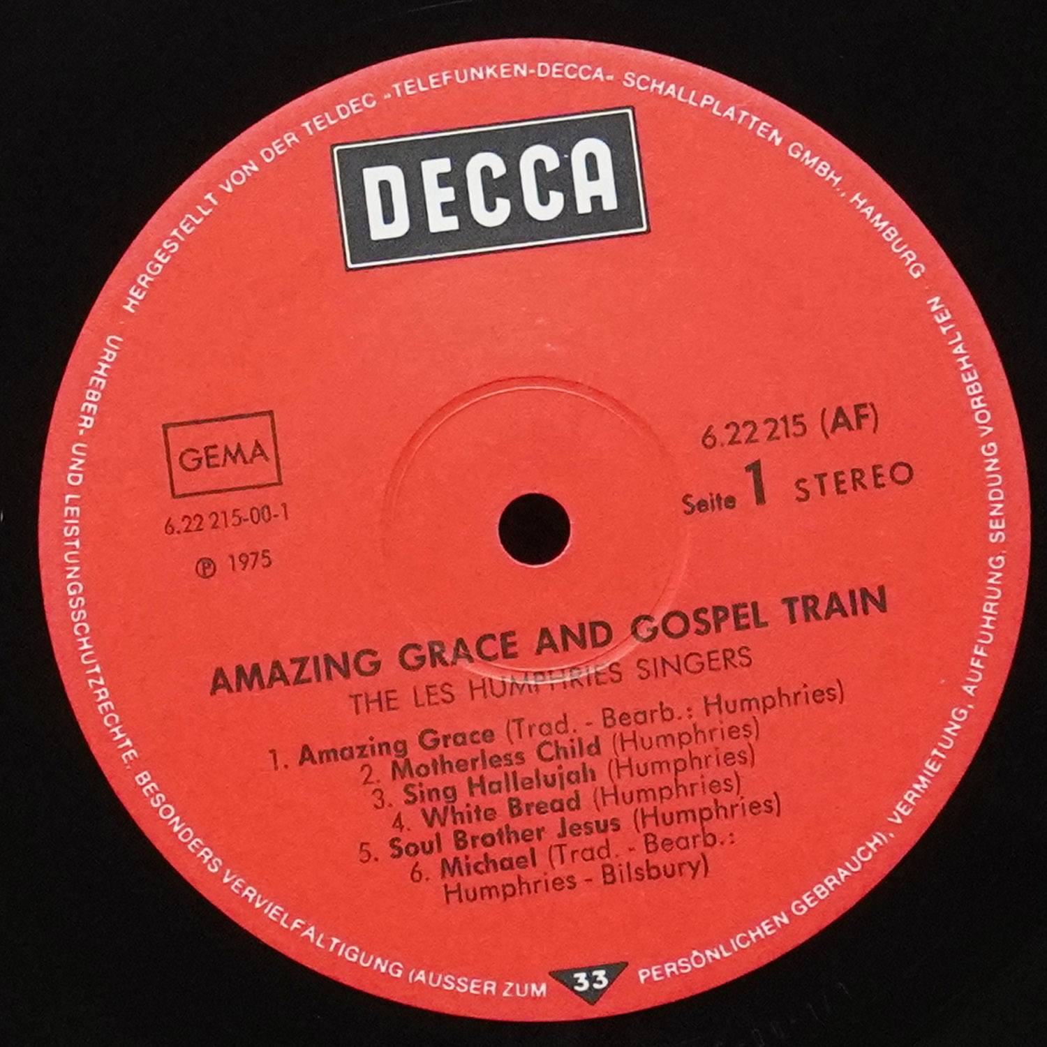 LP Les Humphries Singers — Amazing Grace And Gospel Train фото 2
