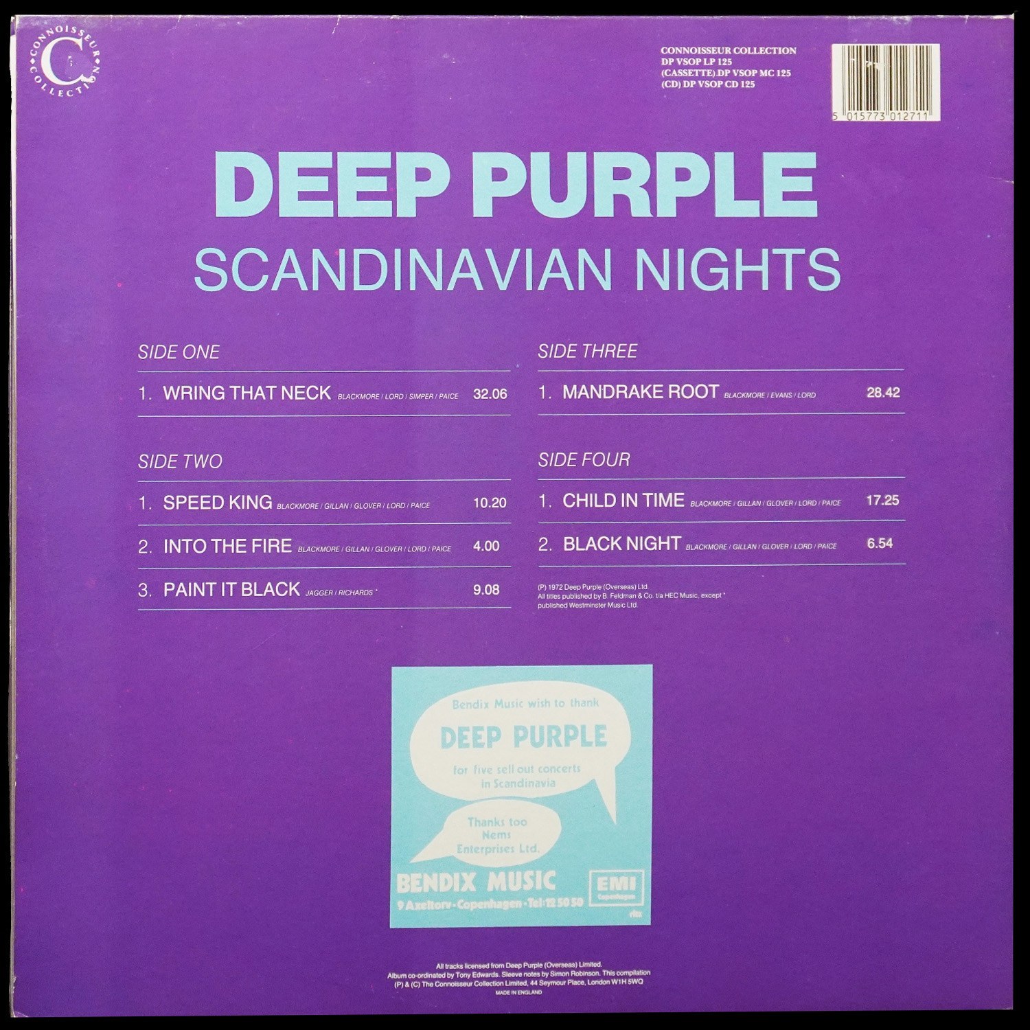 LP Deep Purple — Scandinavian Nights (Live In Stockholm 1970) (2LP, + буклет) фото 2