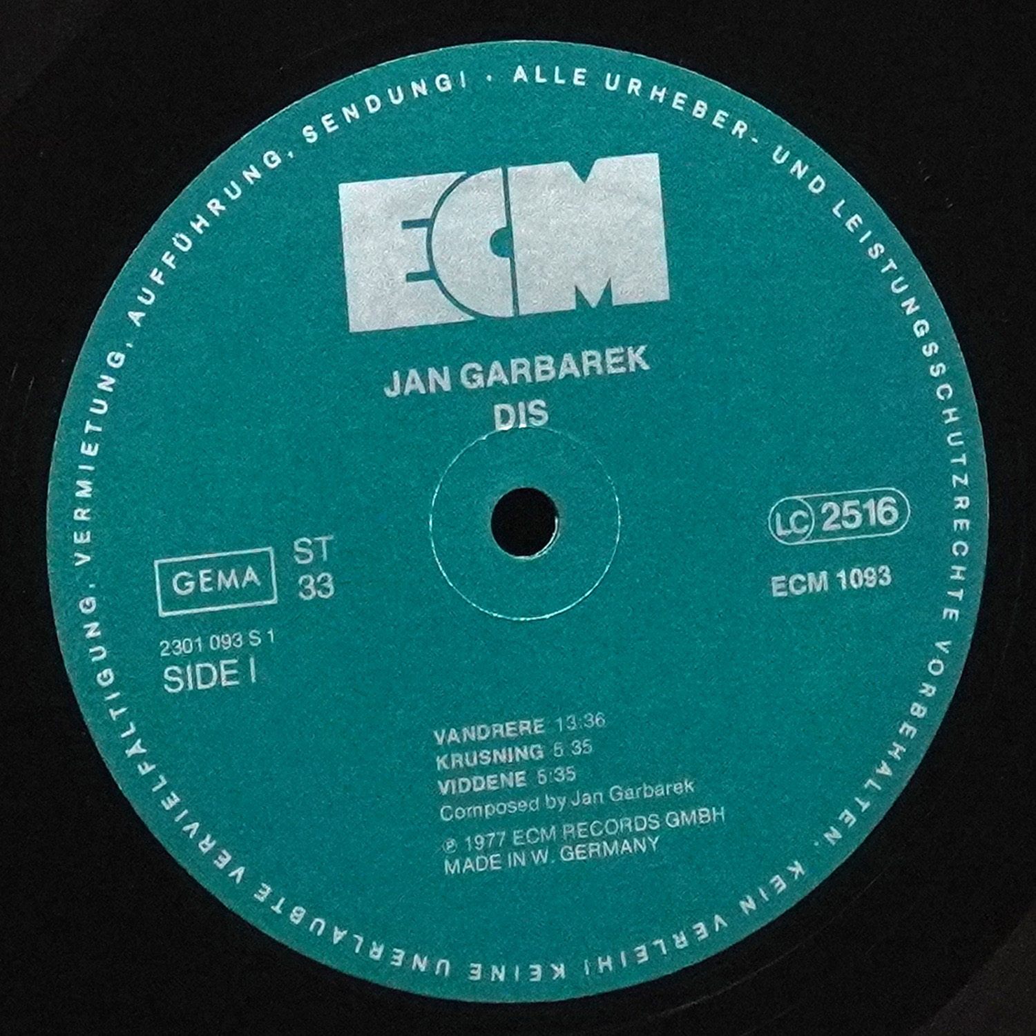 LP Jan Garbarek — Dis фото 3