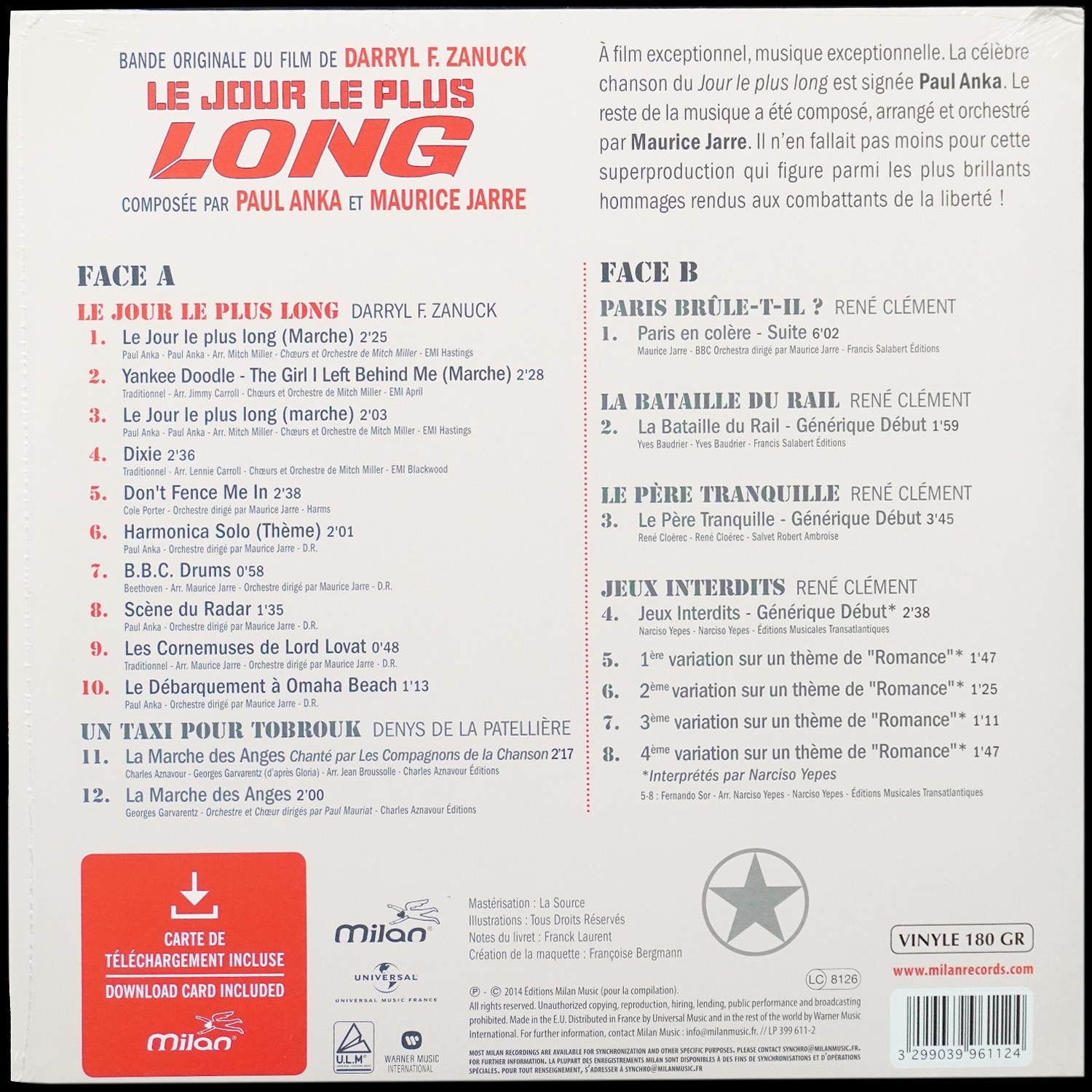 LP Paul Anka — Le Jour Le Plus Long фото 2