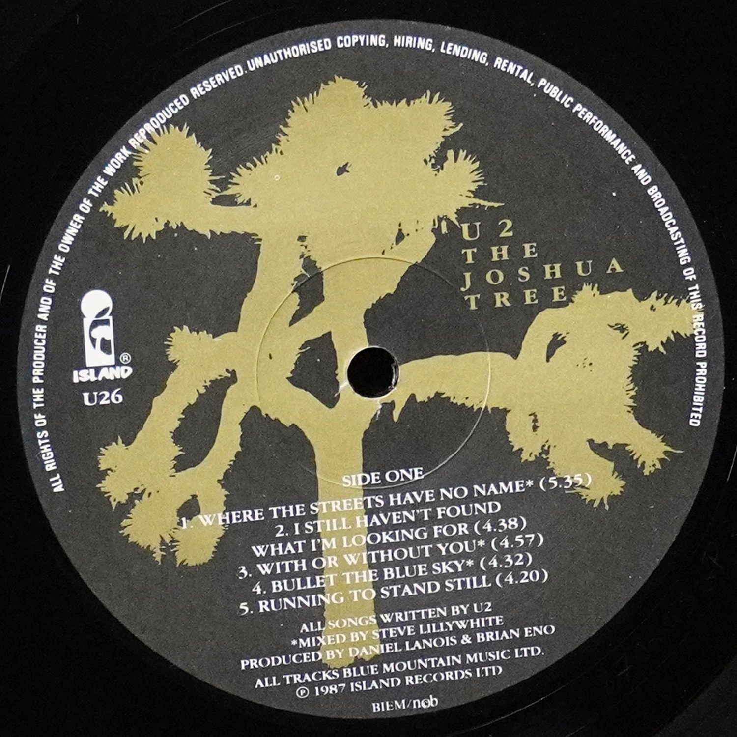 LP U2 — Joshua Tree фото 3