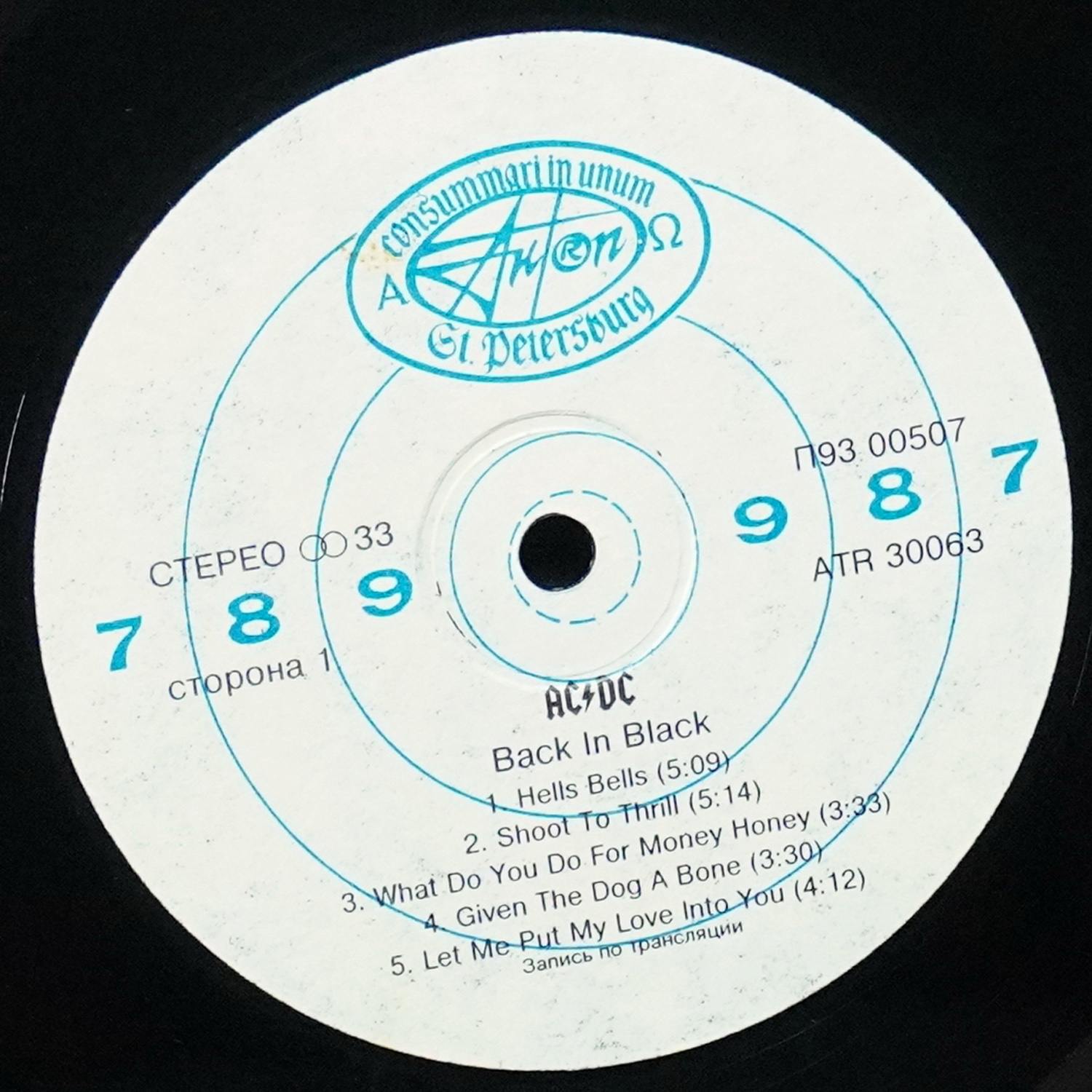 LP AC/DC — Back In Black фото 3
