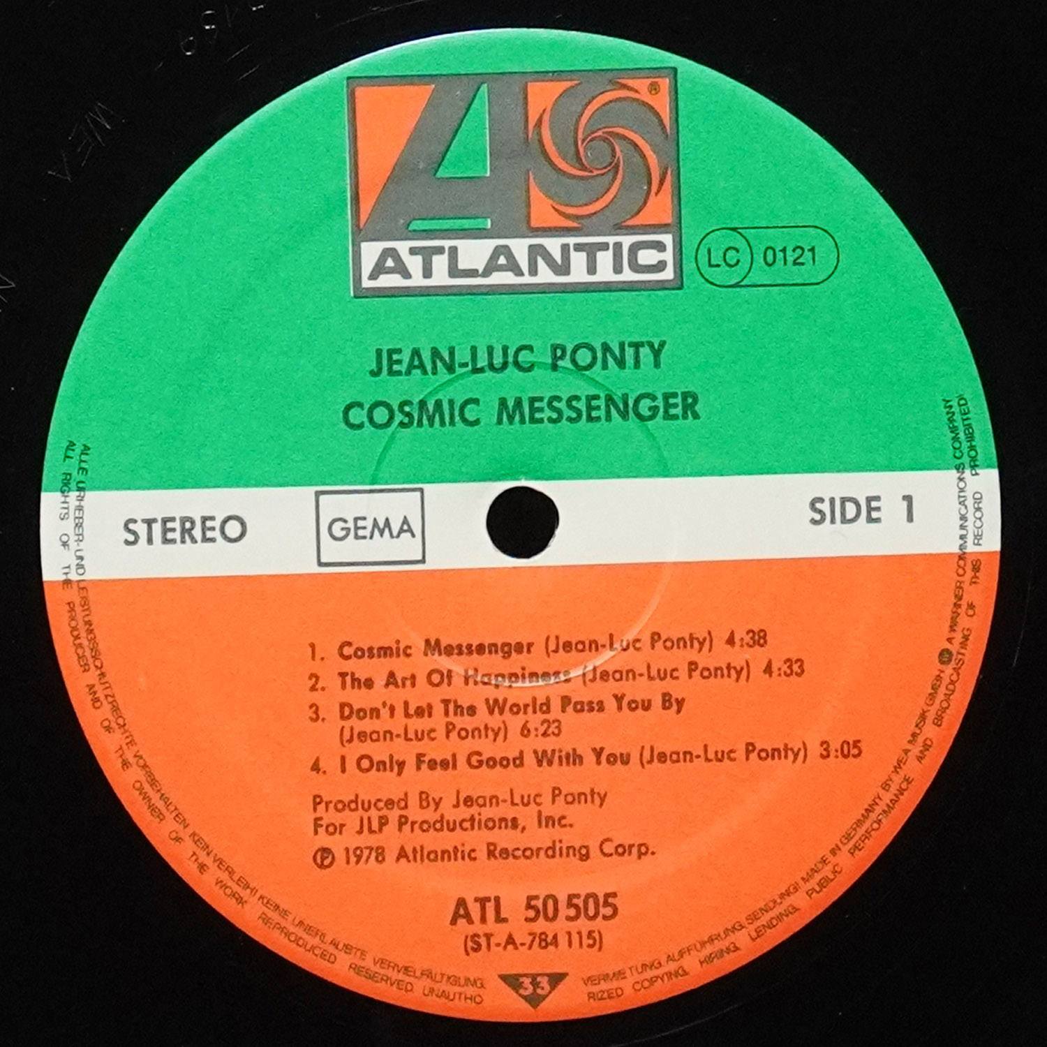 LP Jean-Luc Ponty — Cosmic Messenger фото 3