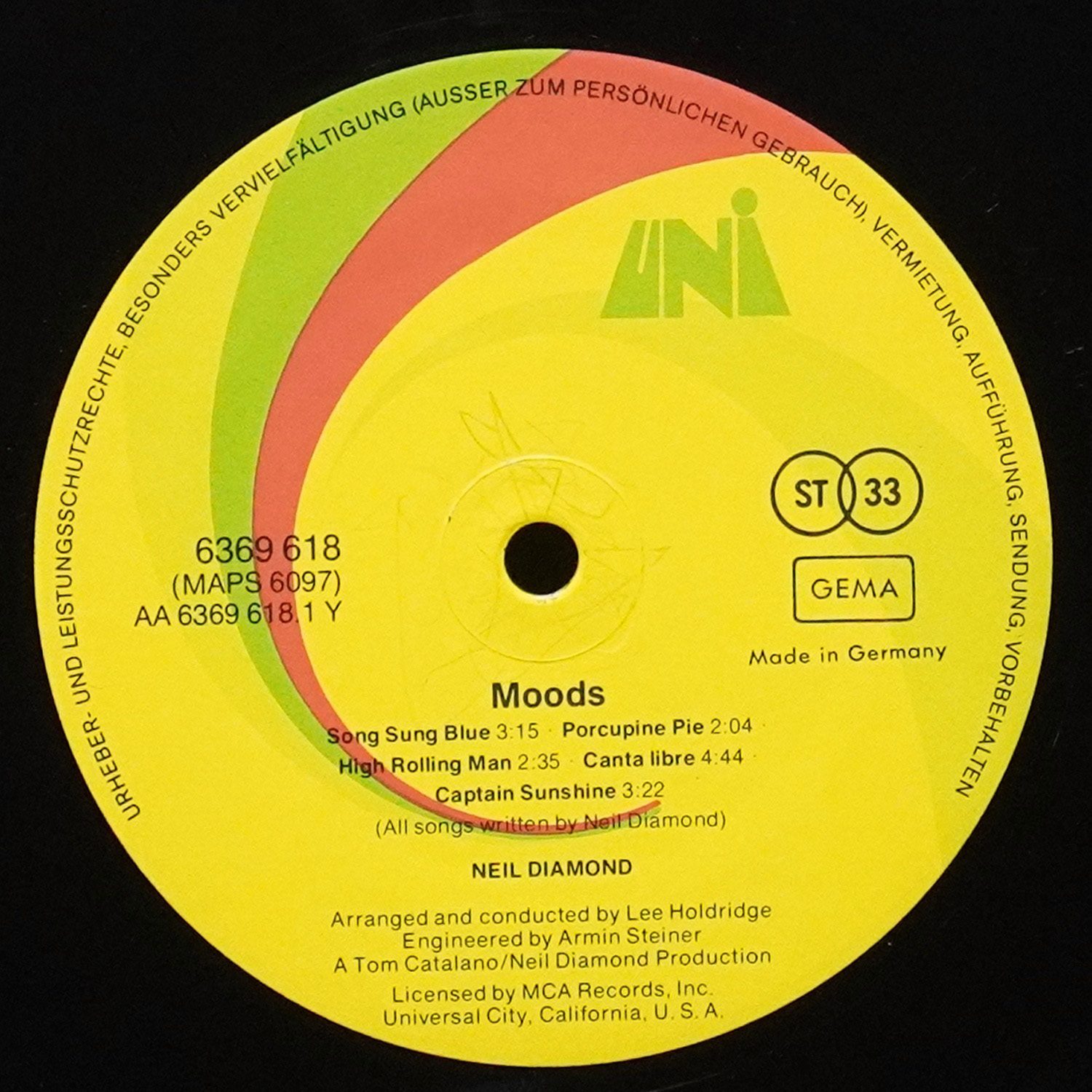 LP Neil Diamond — Moods фото 2