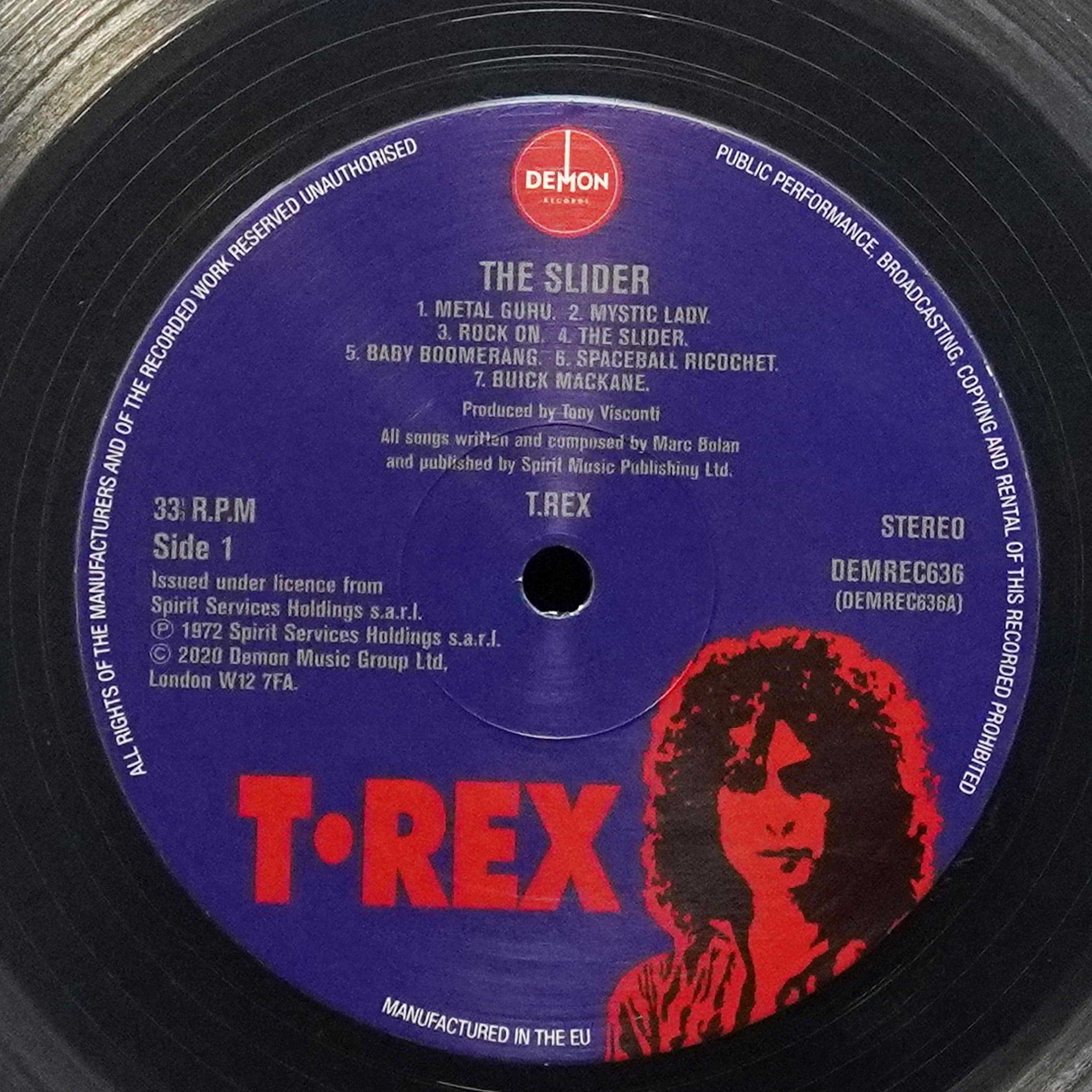 LP T.Rex — Slider (цветной винил) фото 3