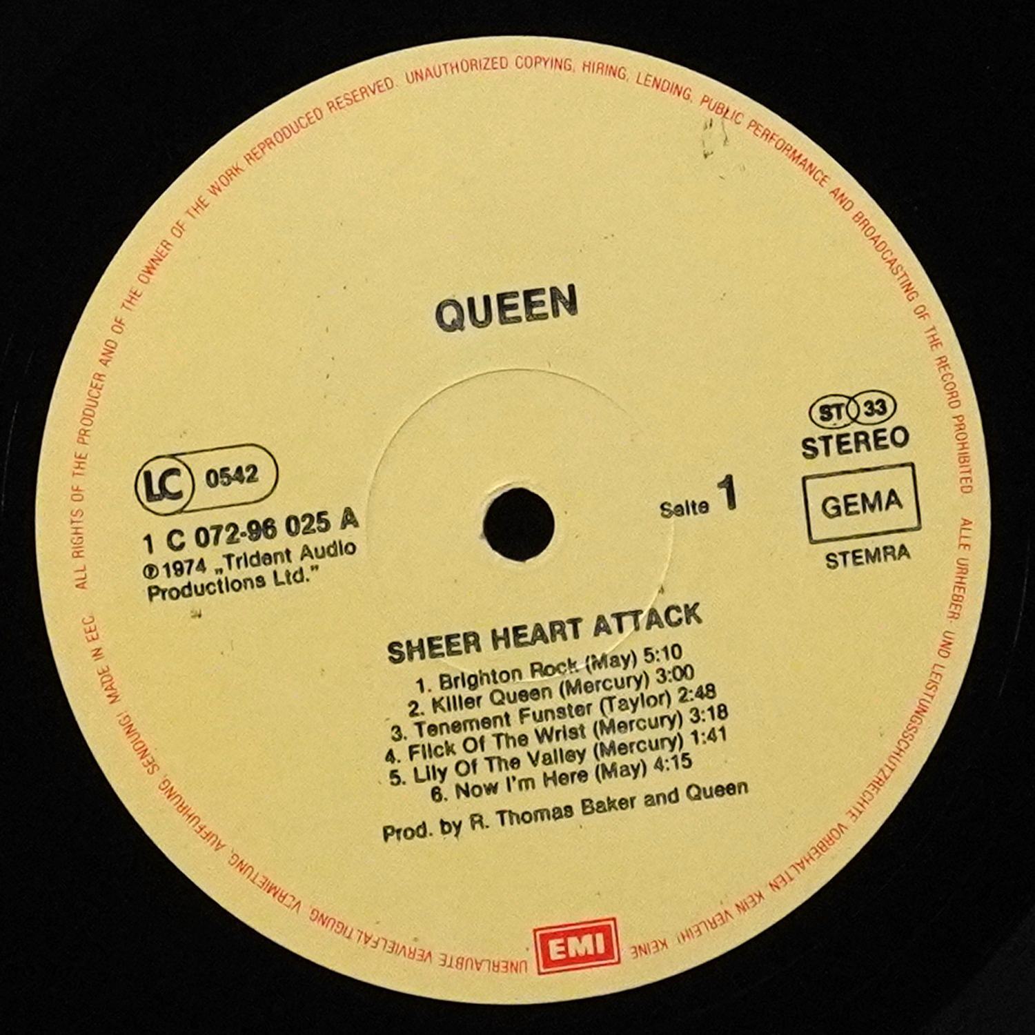 LP Queen — Sheer Heart Attack фото 3