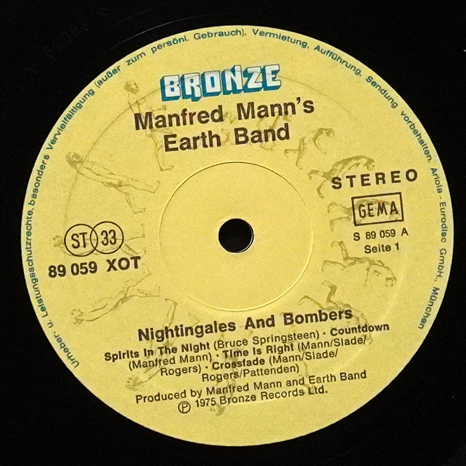LP Manfred Mann's Earth Band — Nightingales & Bombers фото 3