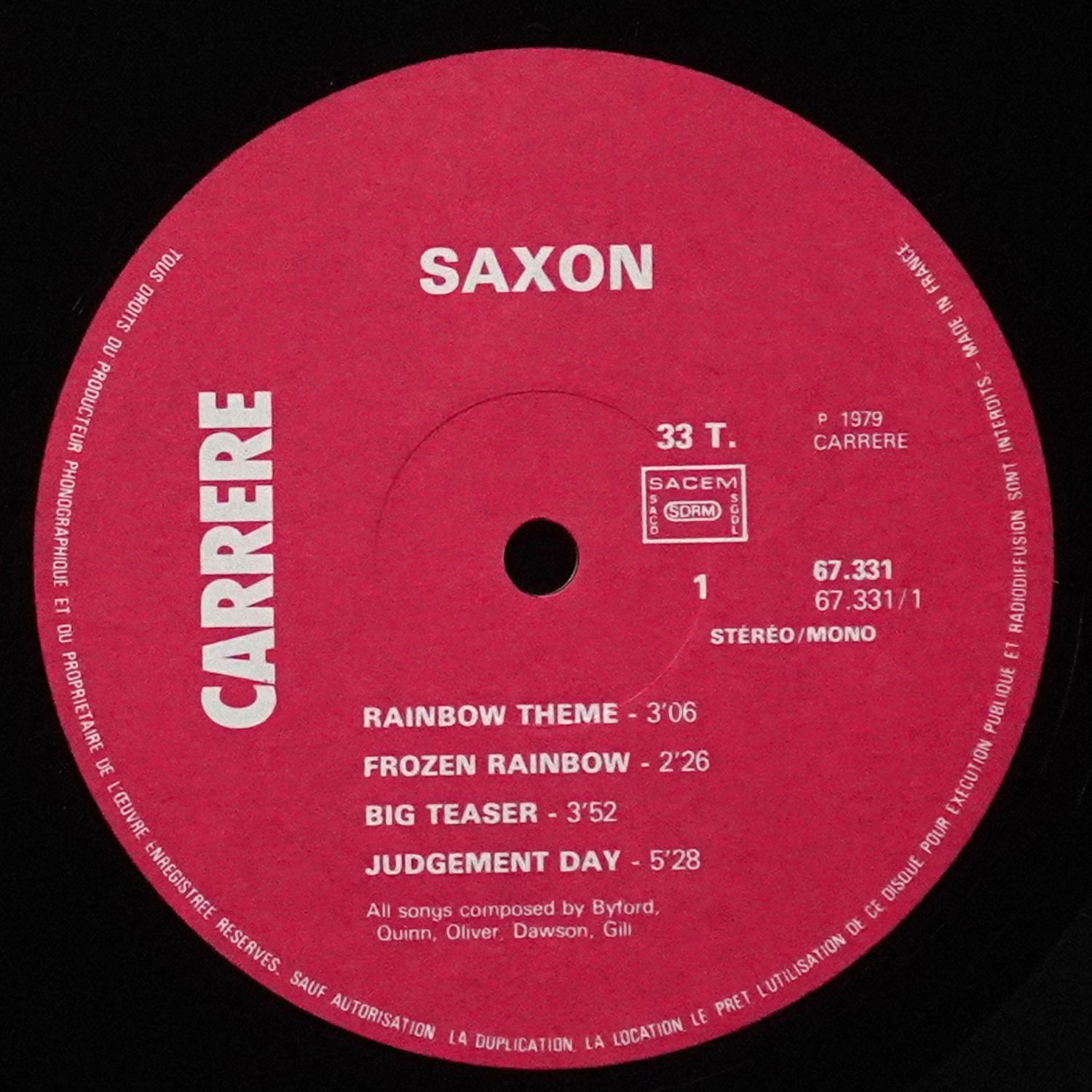 LP Saxon — Saxon фото 3