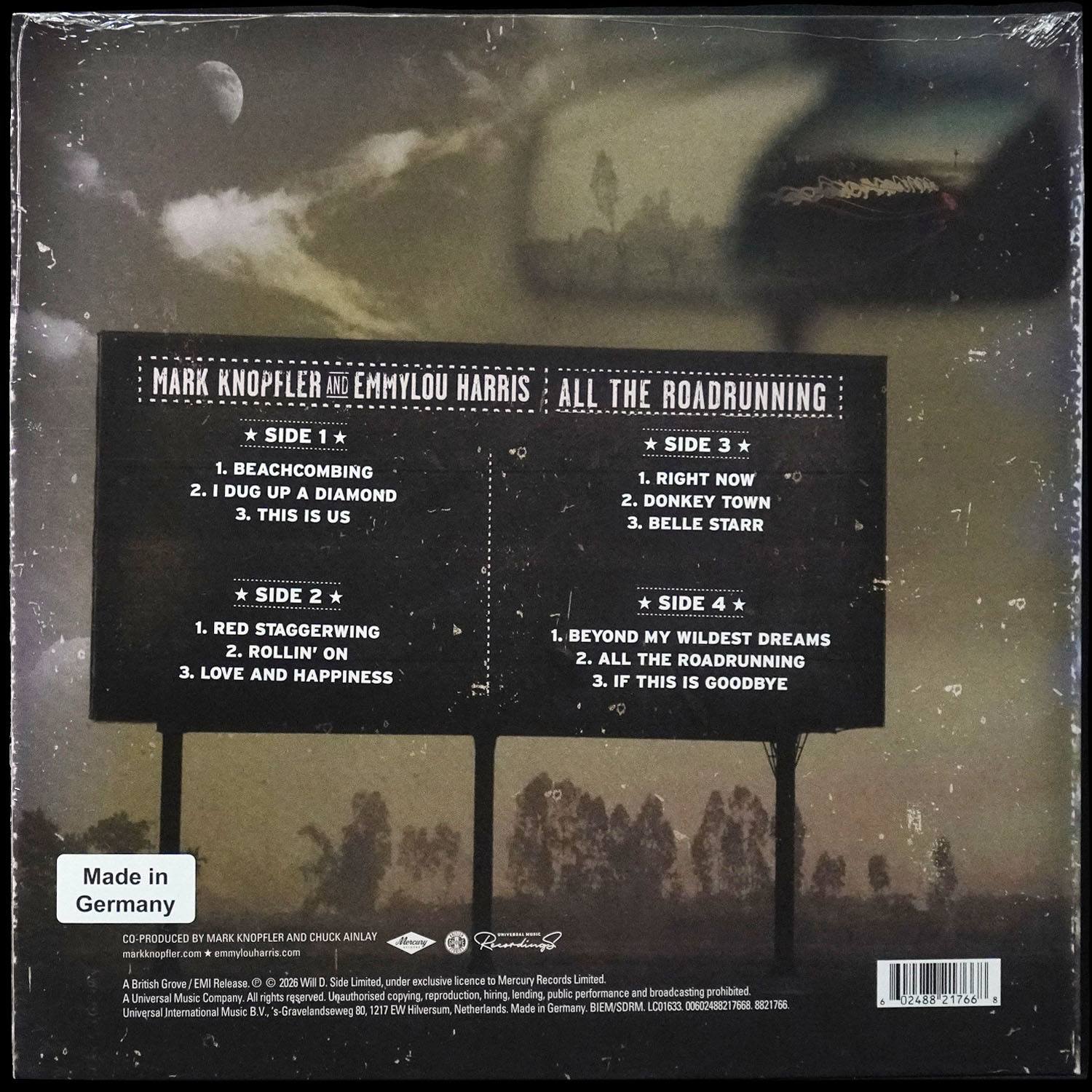LP Mark Knopfler — All The Roadrunning (2LP, цветной винил) фото 2