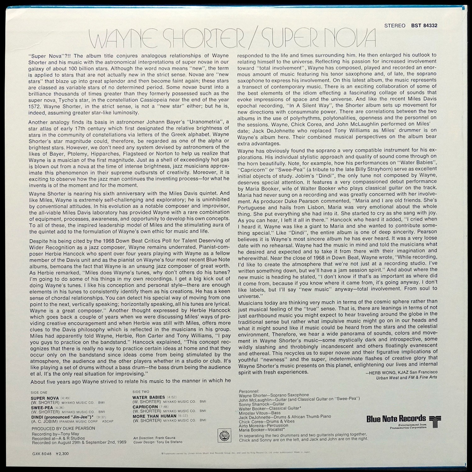 LP Wayne Shorter — Super Nova фото 2