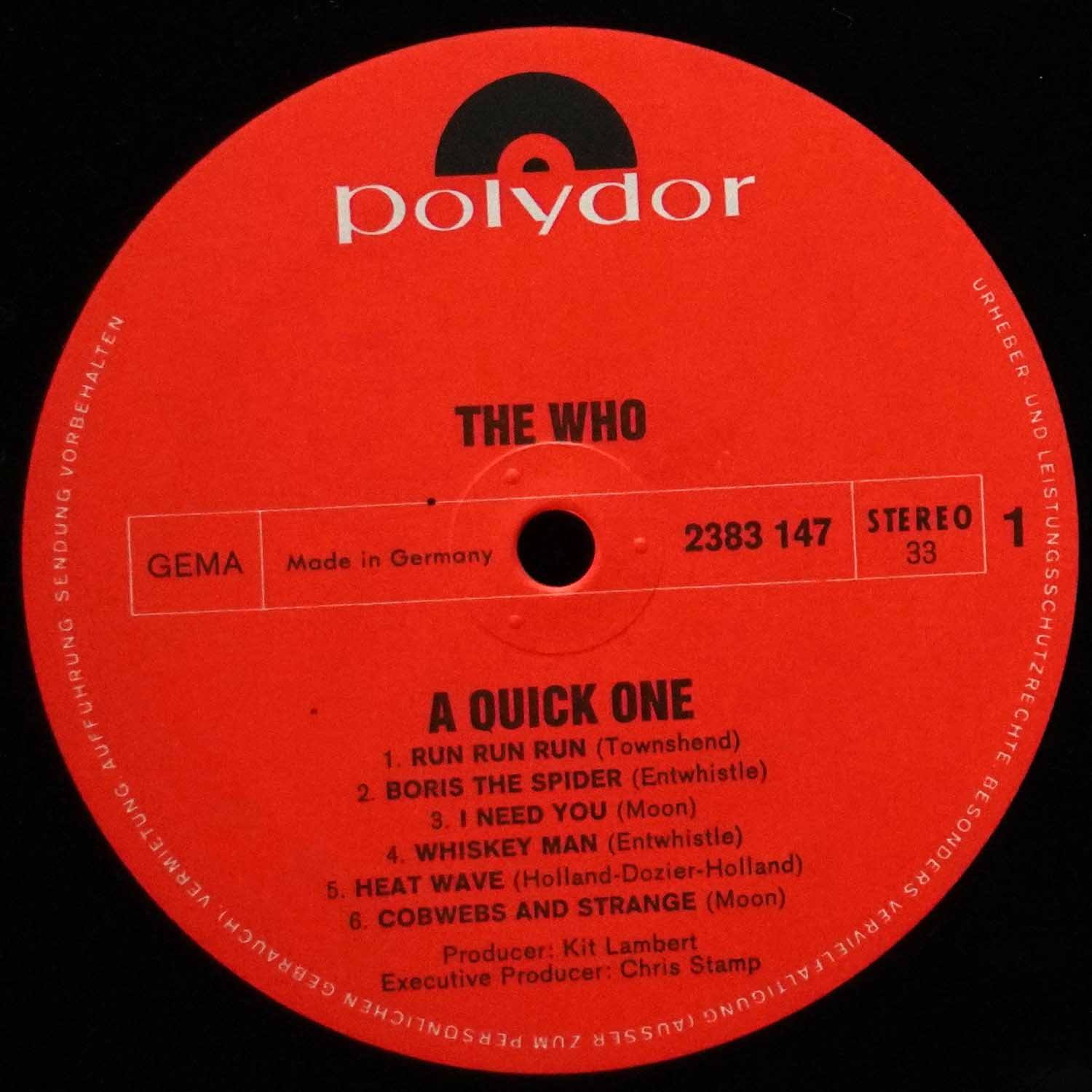 LP Who — A Quick One фото 3