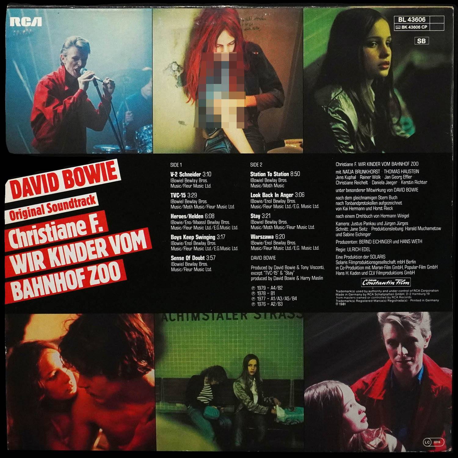 LP David Bowie — Christiane F. - Wir Kinder Vom Bahnhof Zoo фото 2